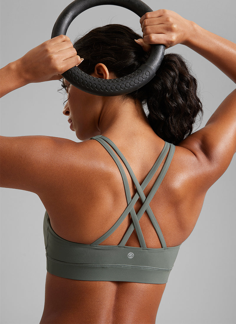 Nakedfeel חזיית ספורט תומכת Cross Back - מרווה