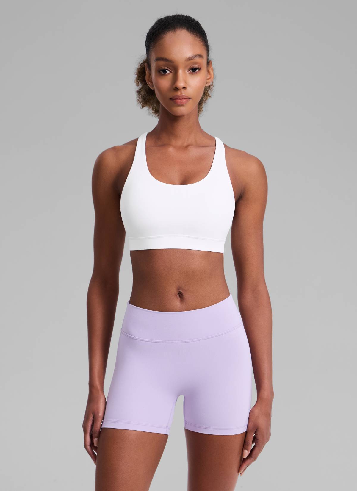 Nakedfeel חזיית ספורט תומכת Cross Back - לבן