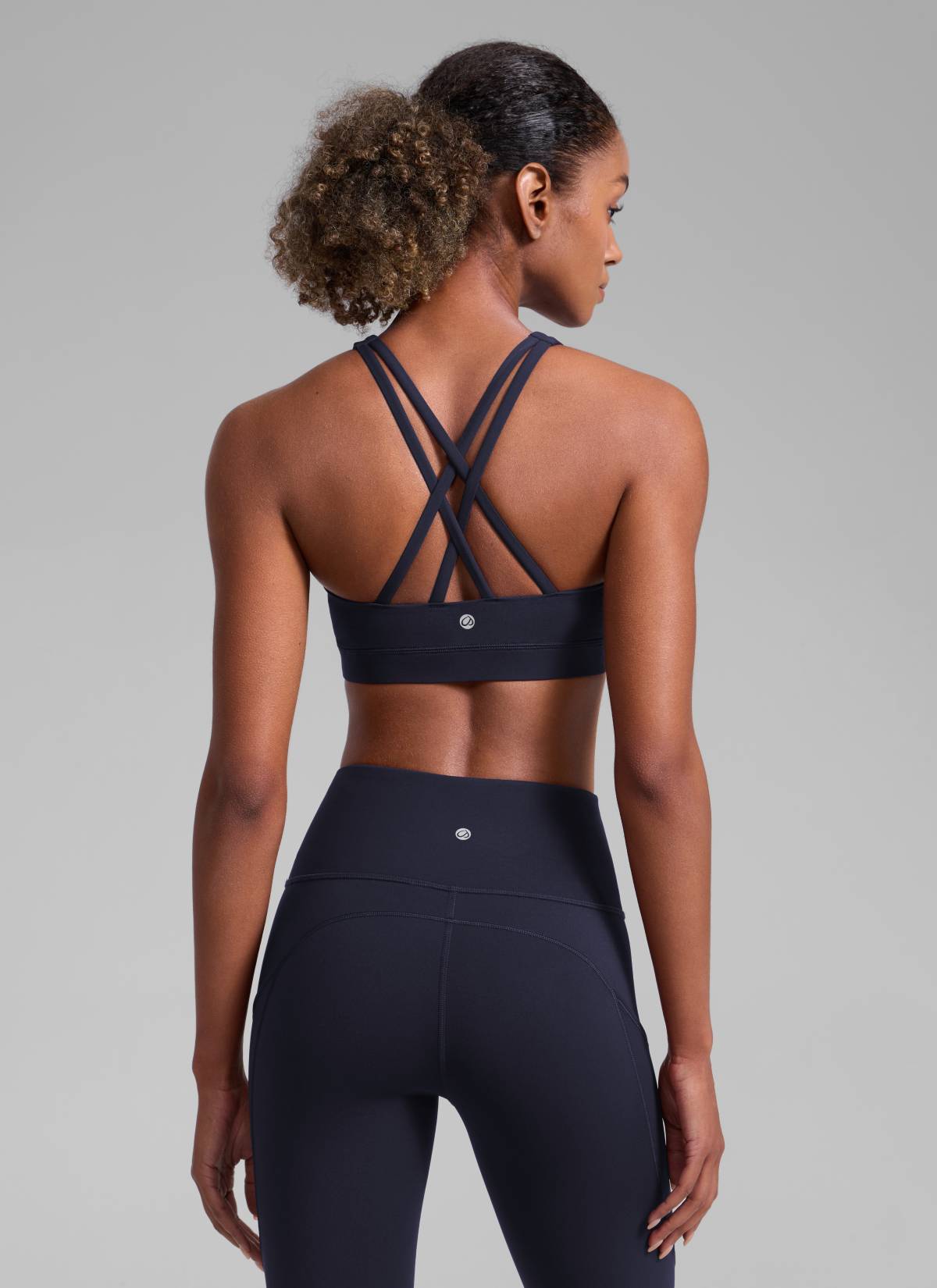 Nakedfeel חזיית ספורט תומכת Cross Back - נייבי