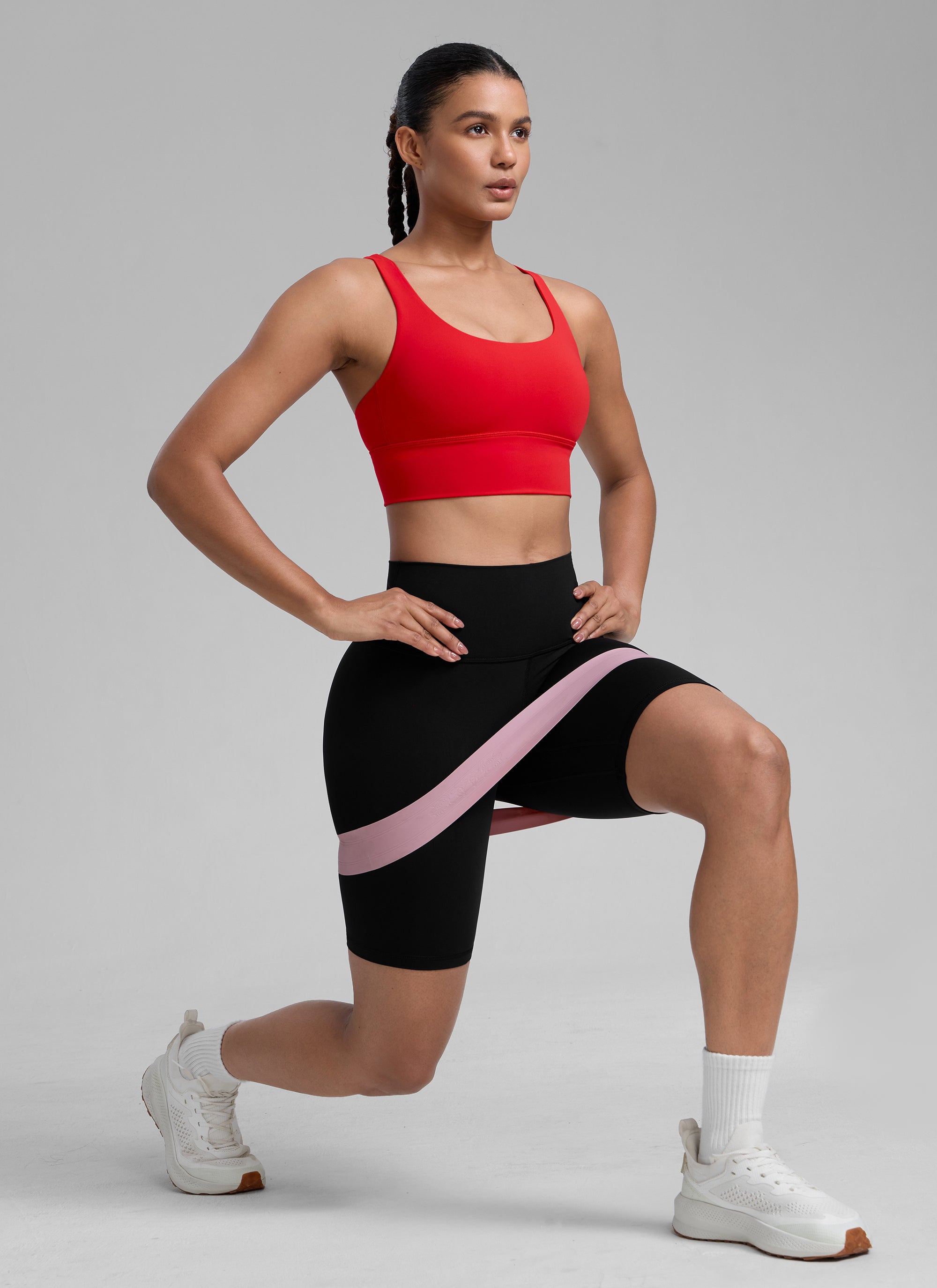 Nakedfeel חזיית קרופ תומכת Strappy Criss Cross - Deep Red