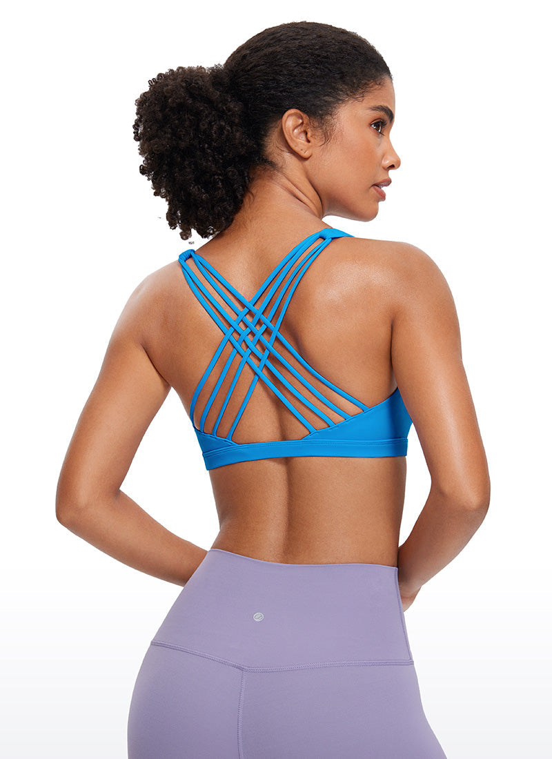 Nakedfeel חזיית ספורט תומכת Free Light - Madagascar Blue