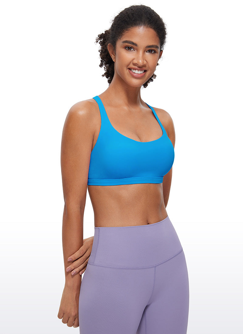 Nakedfeel חזיית ספורט תומכת Free Light - Madagascar Blue