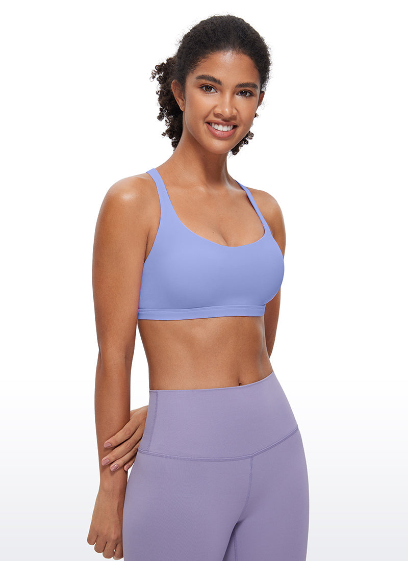 Nakedfeel חזיית ספורט תומכת Free Light - Periwinkle Purple