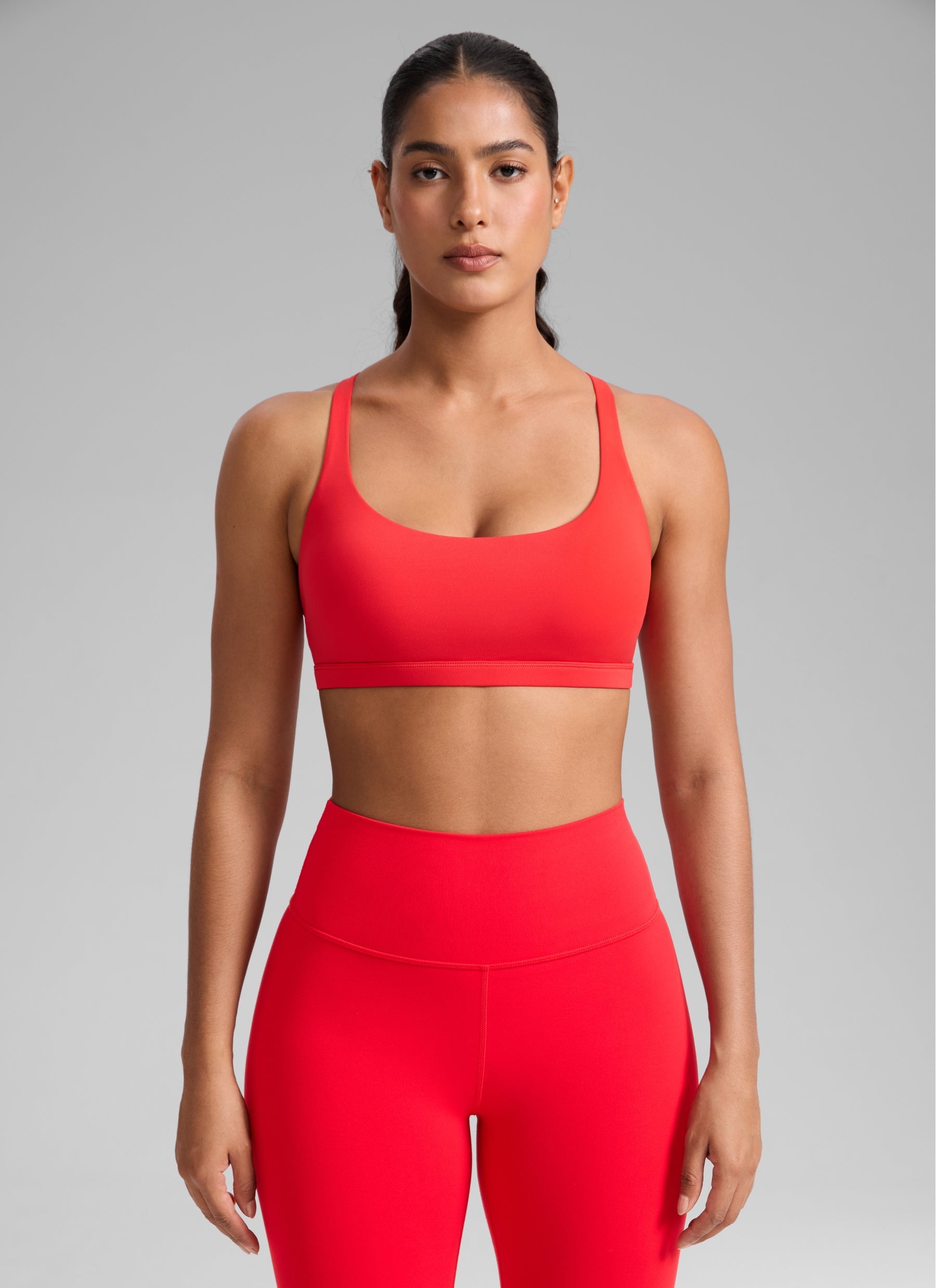Nakedfeel חזיית ספורט תומכת Free Light - Deep Red