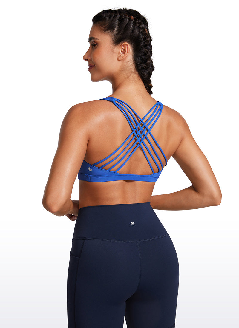 Nakedfeel חזיית ספורט תומכת Free Light - Waves Blue