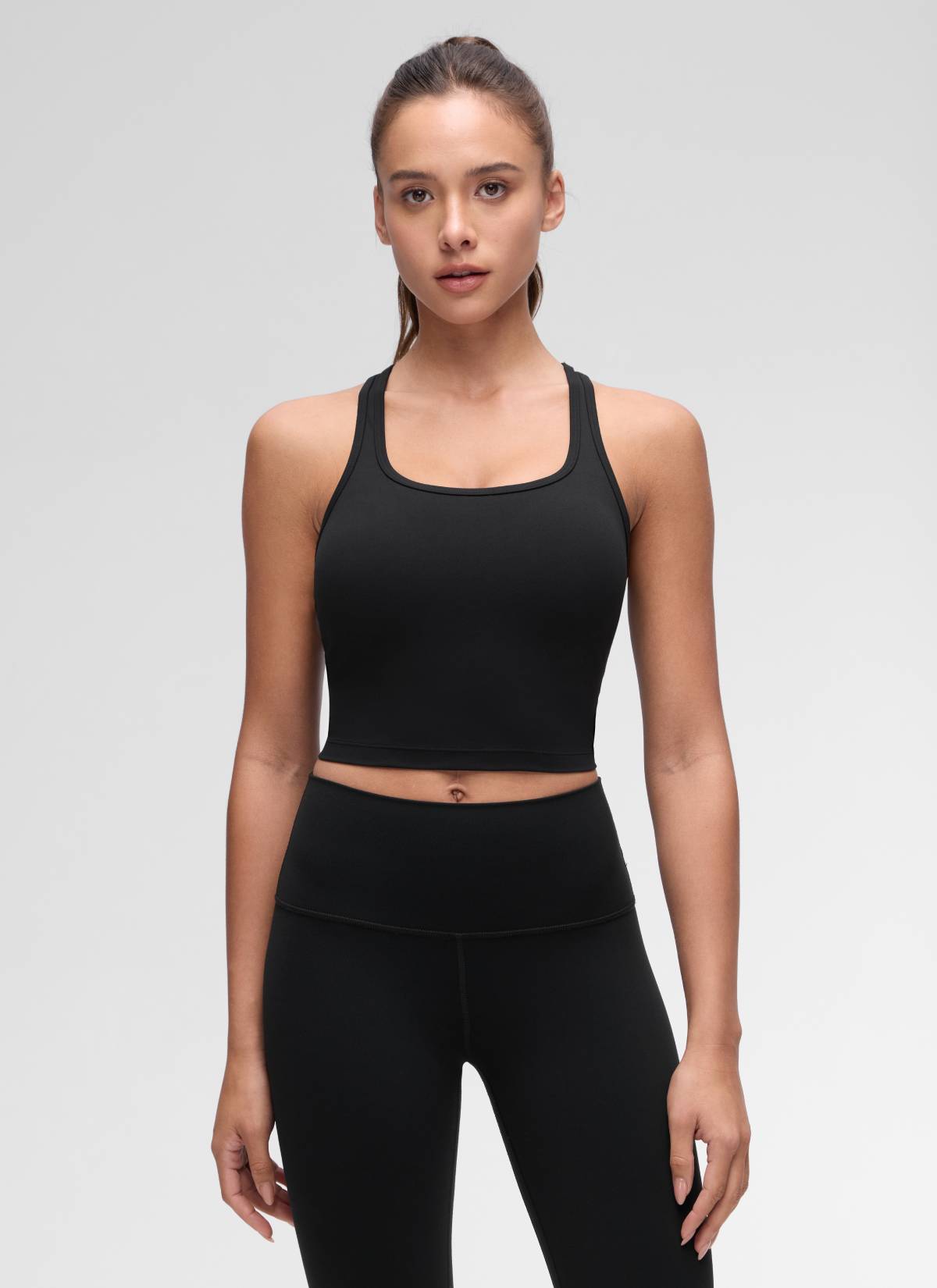 קרופ תומך Butterluxe Scoop Neck - שחור