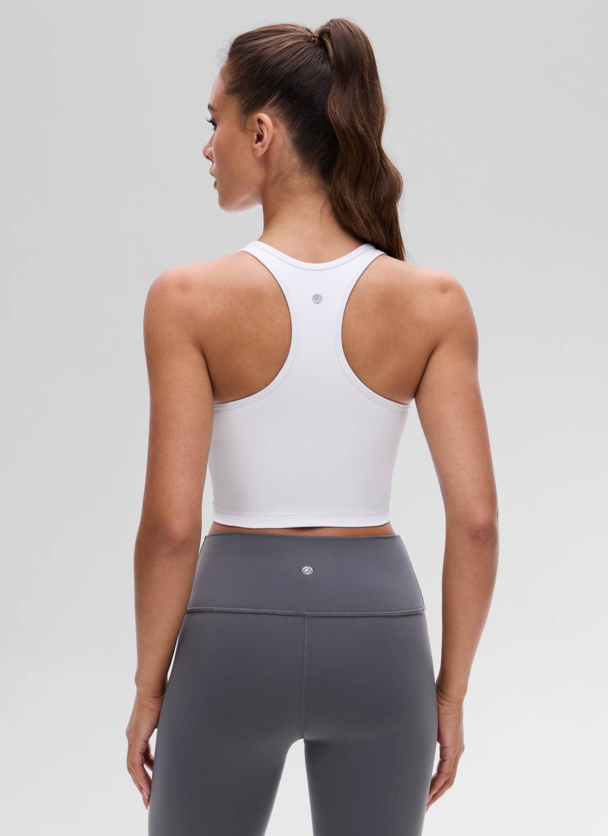 קרופ תומך Butterluxe Scoop Neck - לבן
