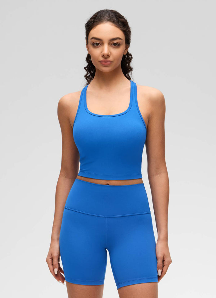 קרופ תומך Butterluxe Scoop Neck - Sparkle Blue