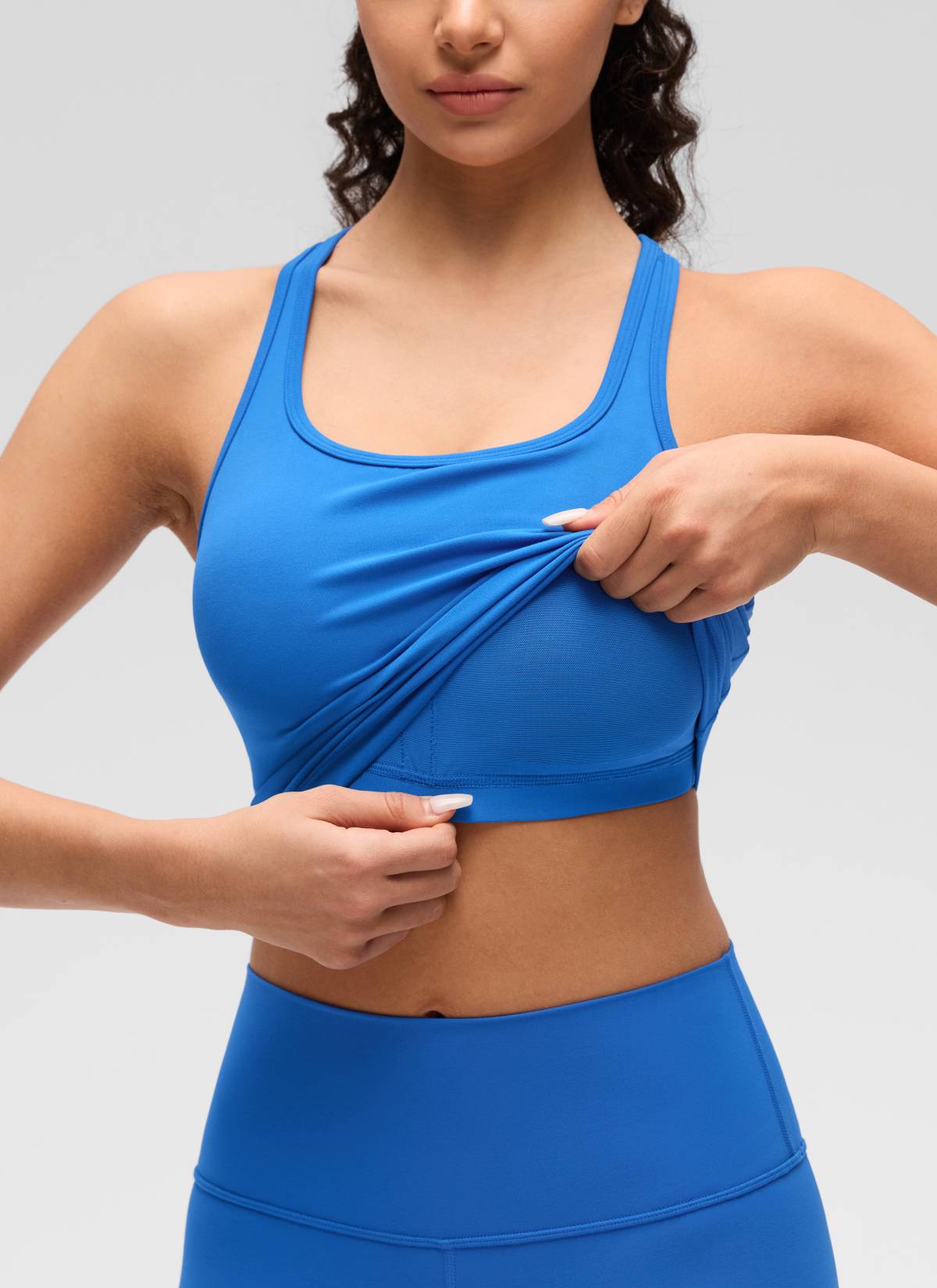 קרופ תומך Butterluxe Scoop Neck - Sparkle Blue