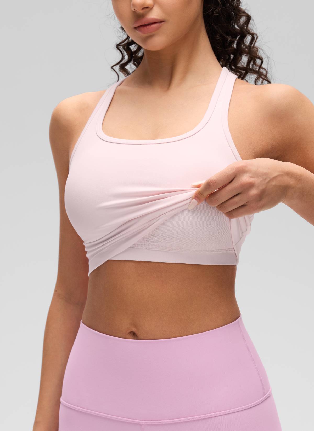 קרופ תומך Butterluxe Scoop Neck - Strawberry Pink