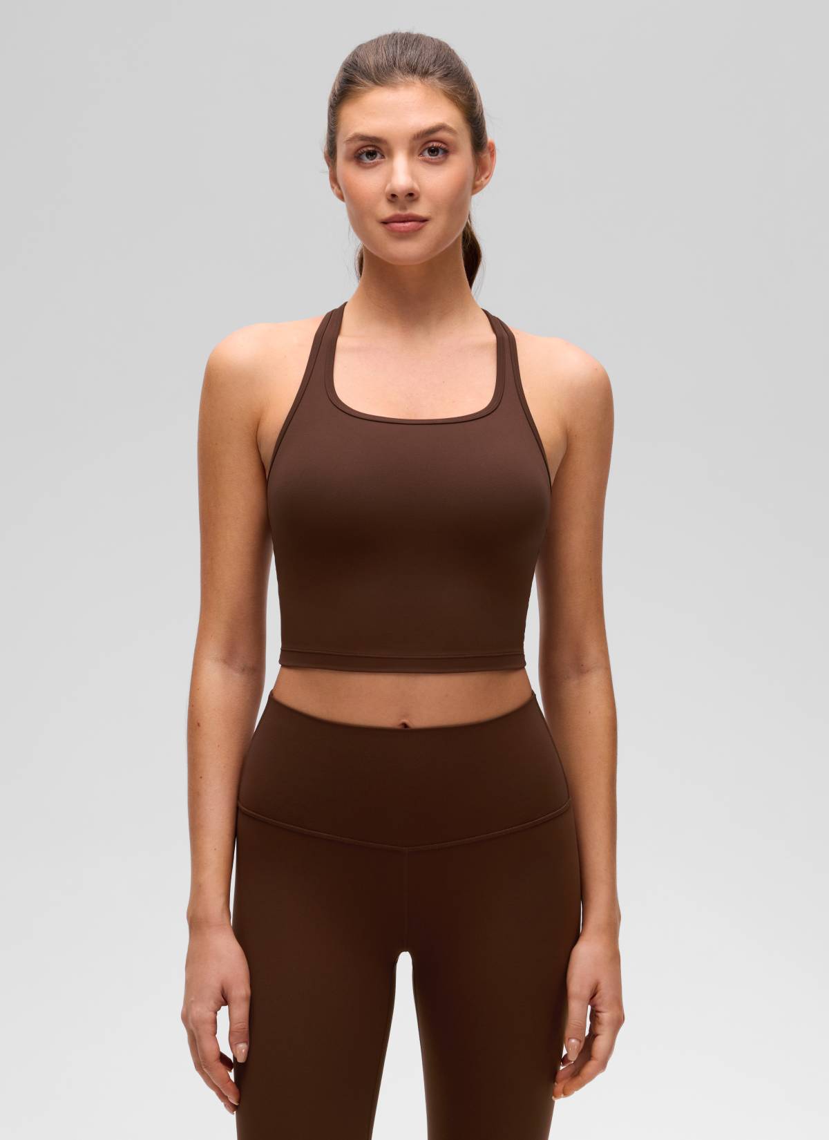קרופ תומך Butterluxe Scoop Neck - Lava Brown