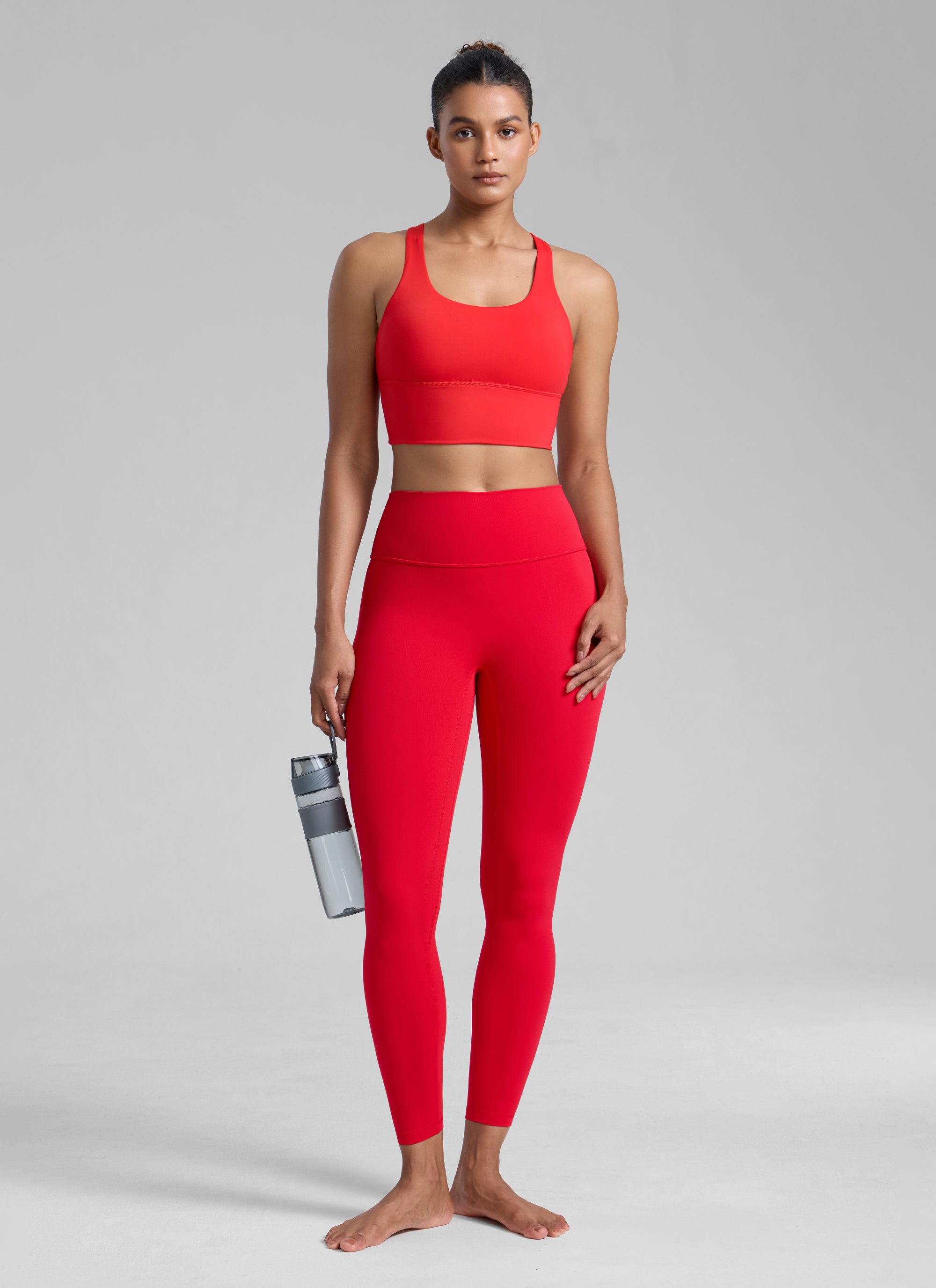 Nakedfeel חזיית קרופ תומכת Triple - Deep Red