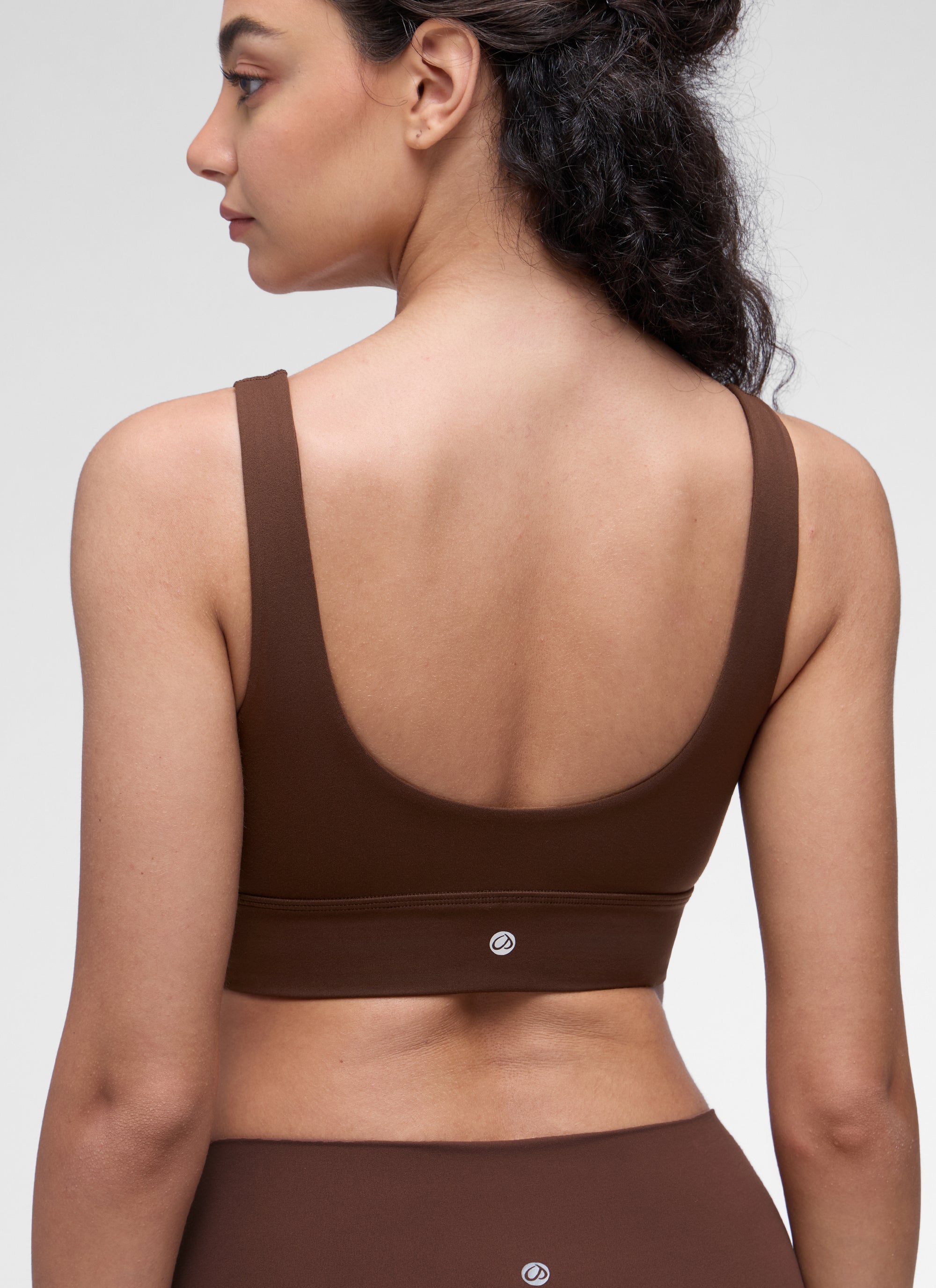 חזיה תומכת עם רצועות מתכווננות Butterluxe Spaghetti Thin - Lava Brown