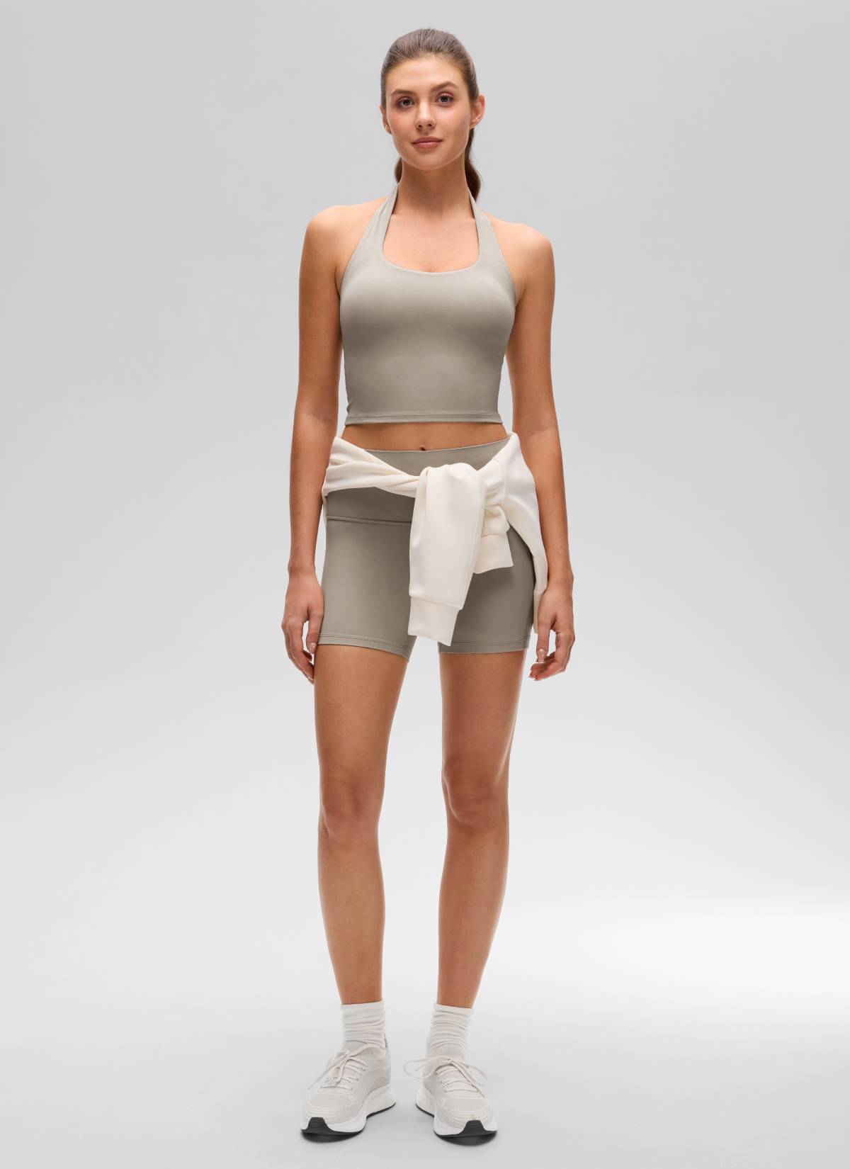 גופיית קולר עם חזייה פנימית Butterluxe - Warm Ash Grey