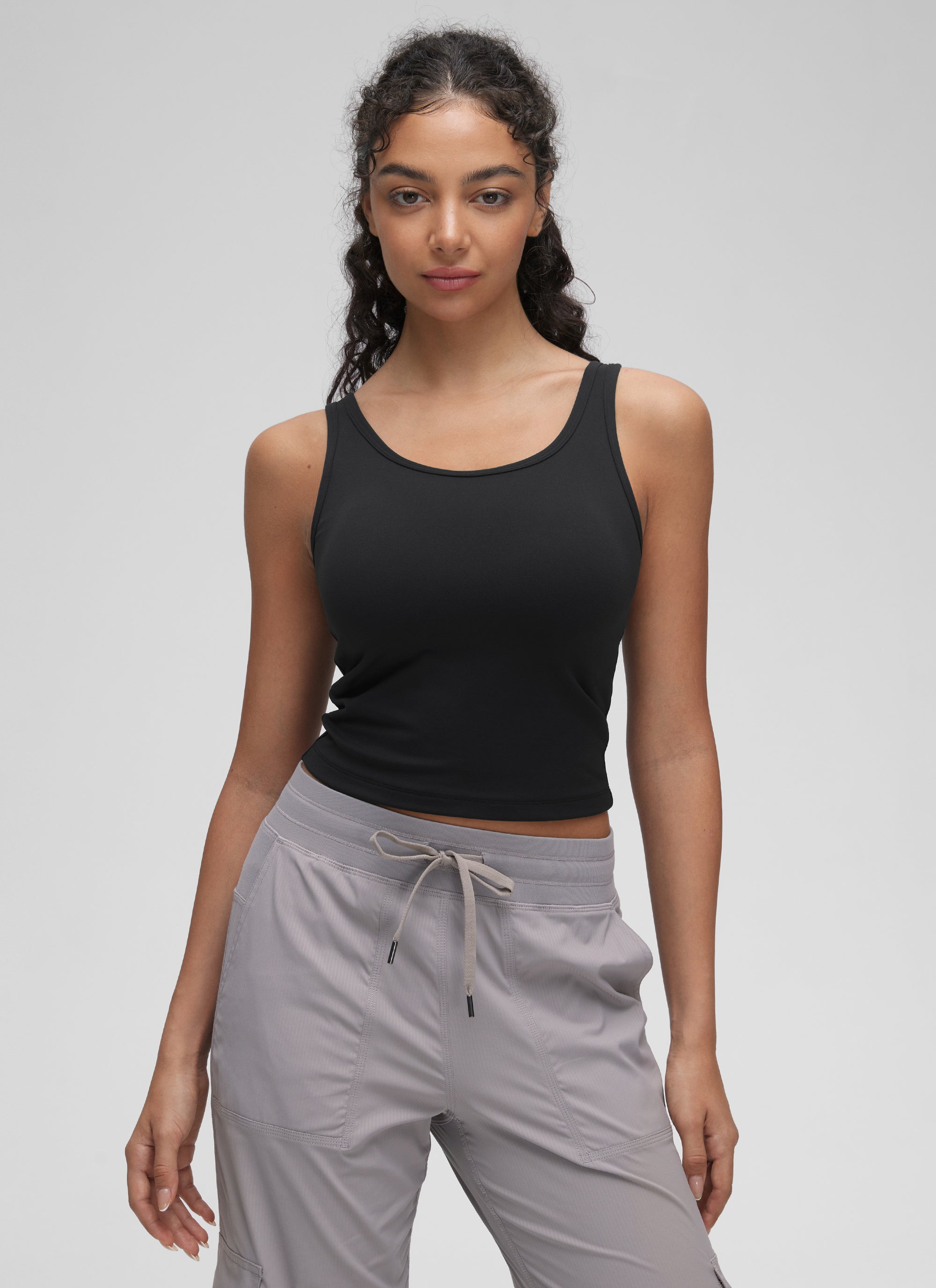 גופייה Butterluxe Scoop Neck - שחור