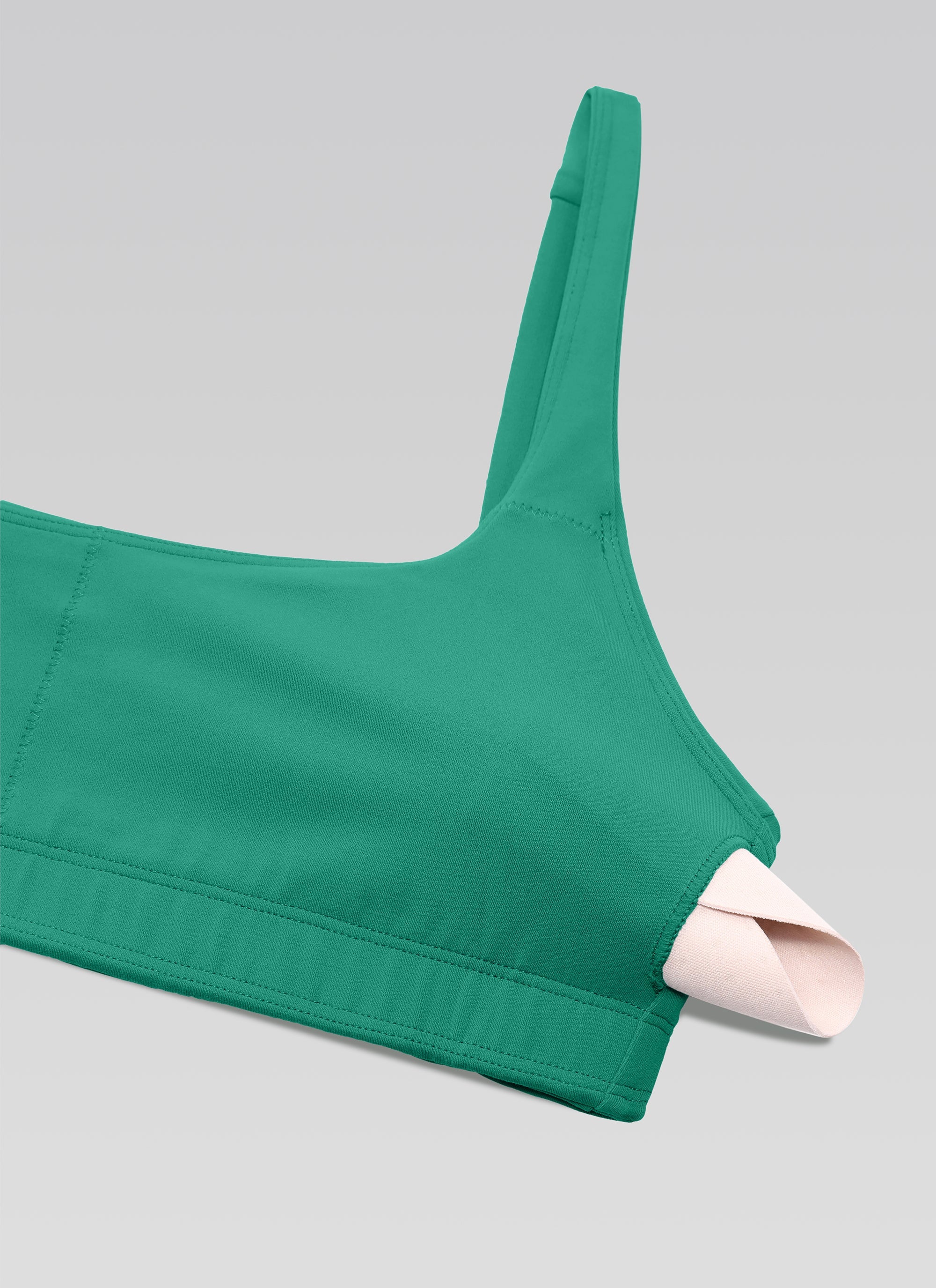 חזיית ספורט Butterluxe מחשוף מרובע Mini Bra - Cascadia Green