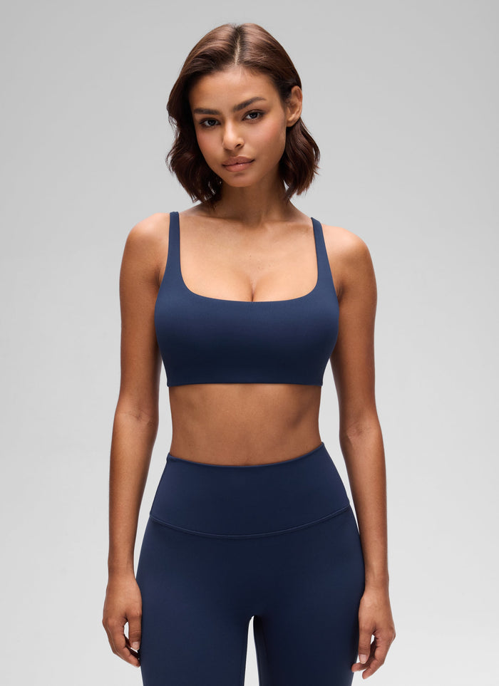חזיית ספורט Butterluxe מחשוף מרובע Mini Bra - Club Blue