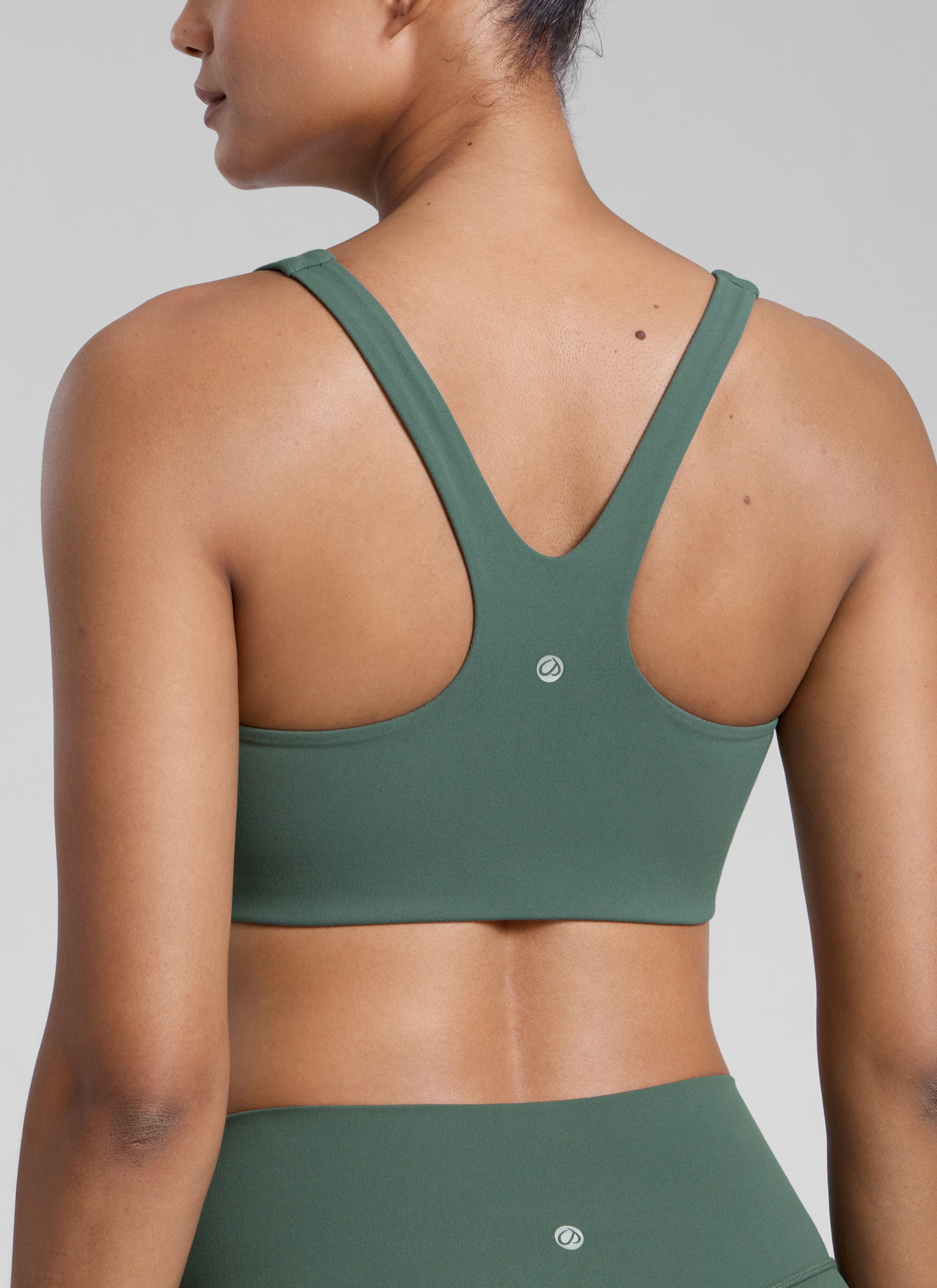 חזיית ספורט Butterlift Square Neck - ירוק יער