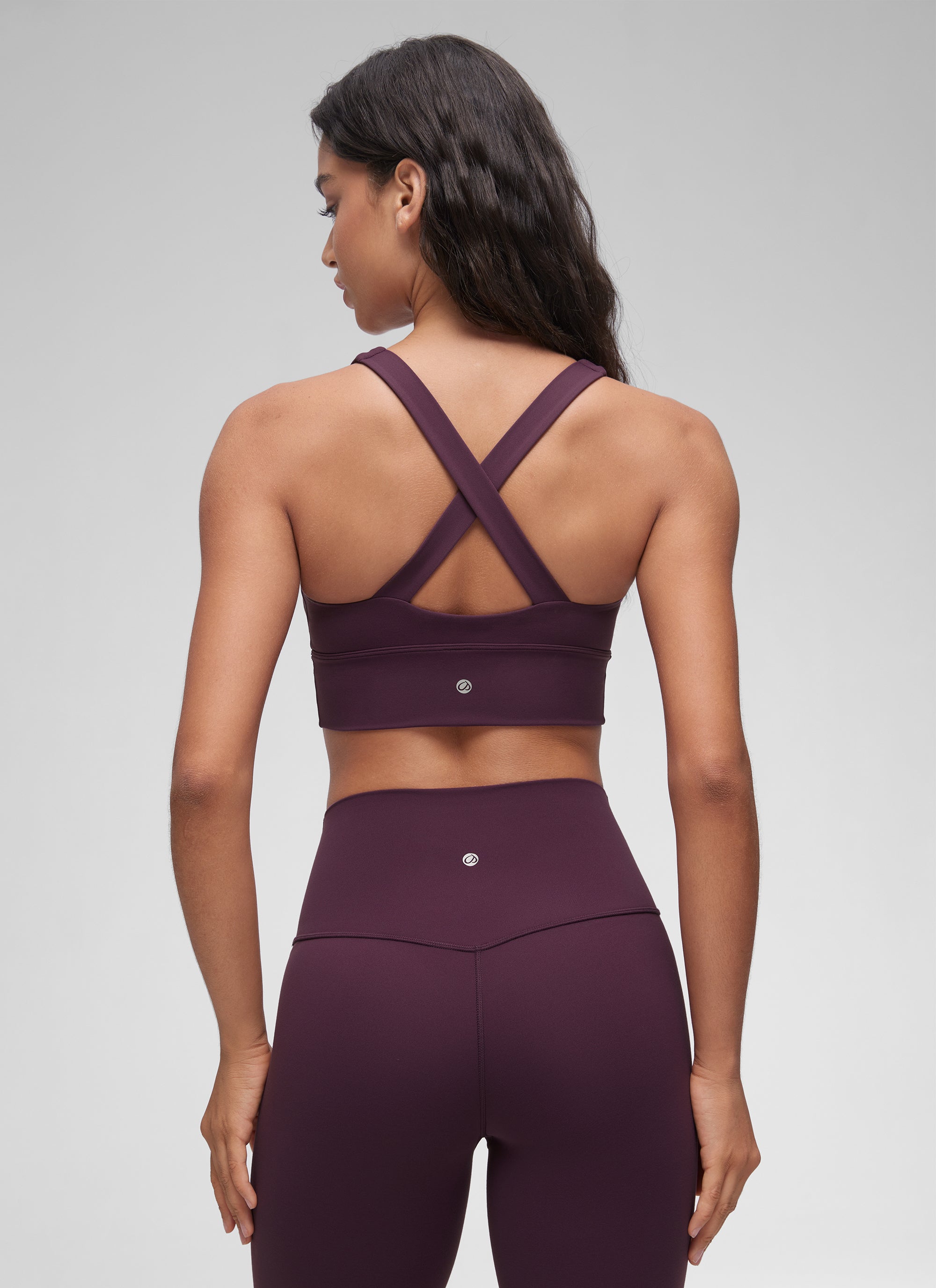 קרופ Butterluxe V Neck Ruched - סגול עמוק