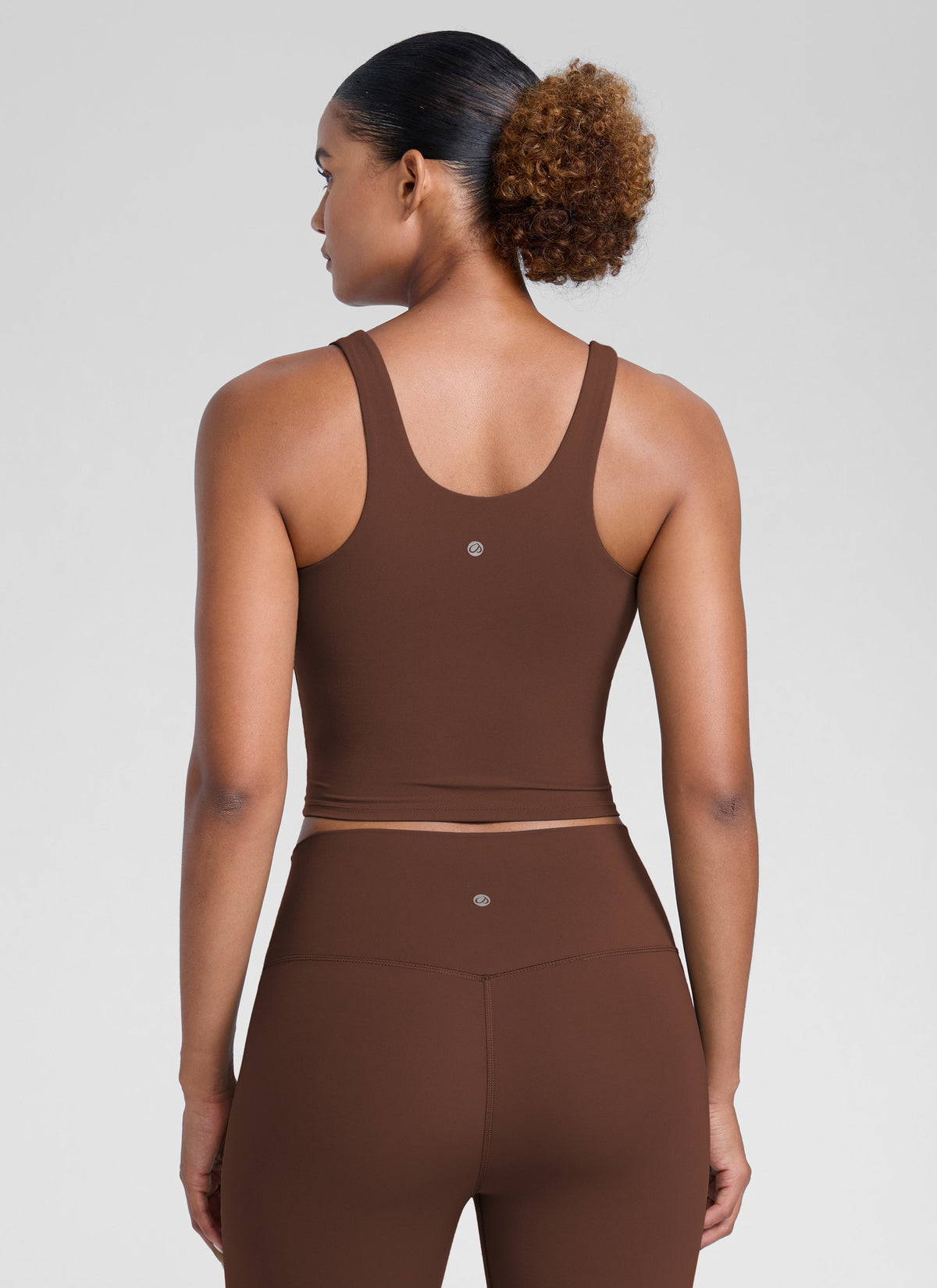 גופייה עם חזייה פנימית Butterlift U Neck Racerback - Coffee Brown
