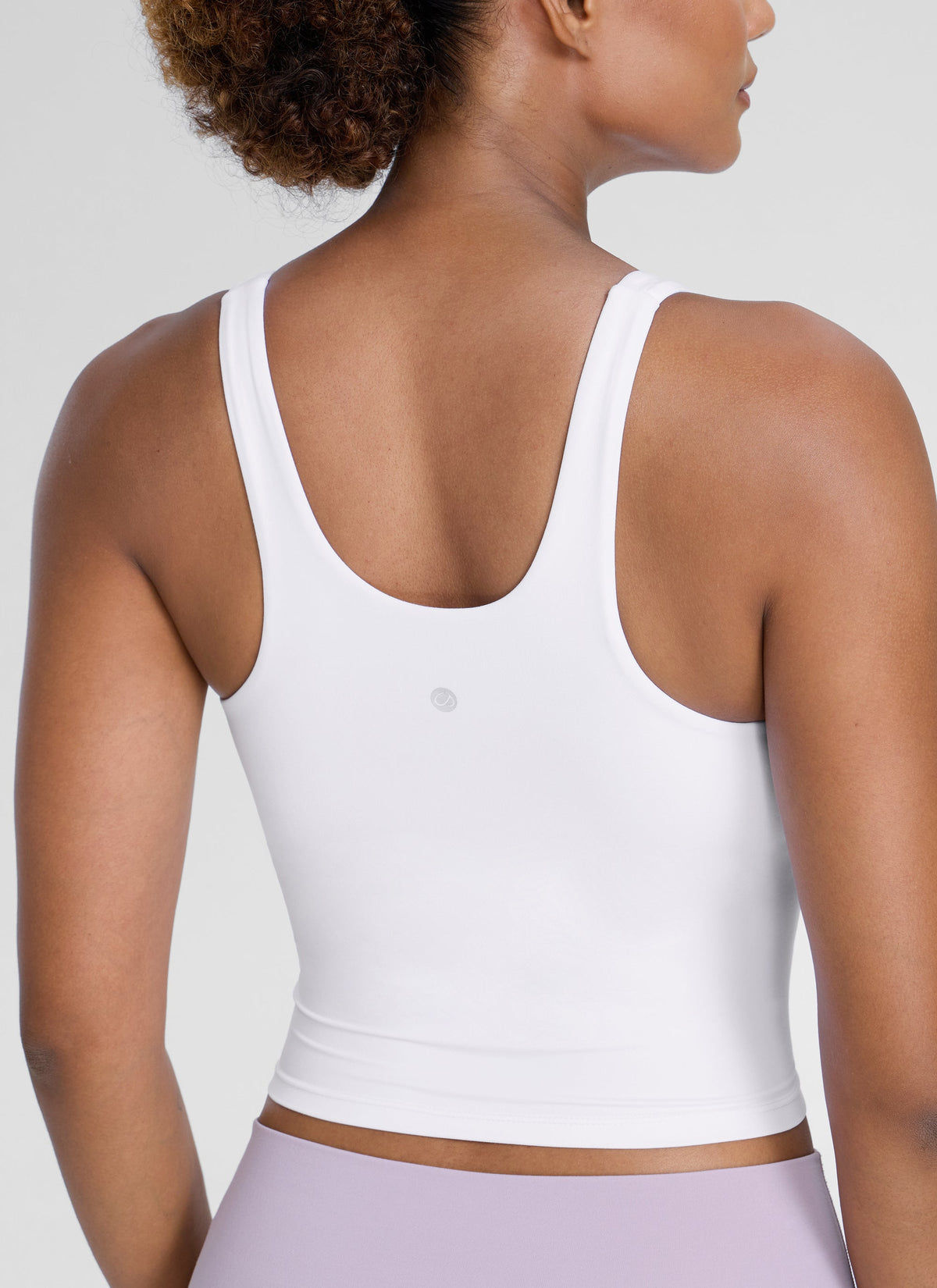 גופייה עם חזייה פנימית Butterlift U Neck Racerback - לבן