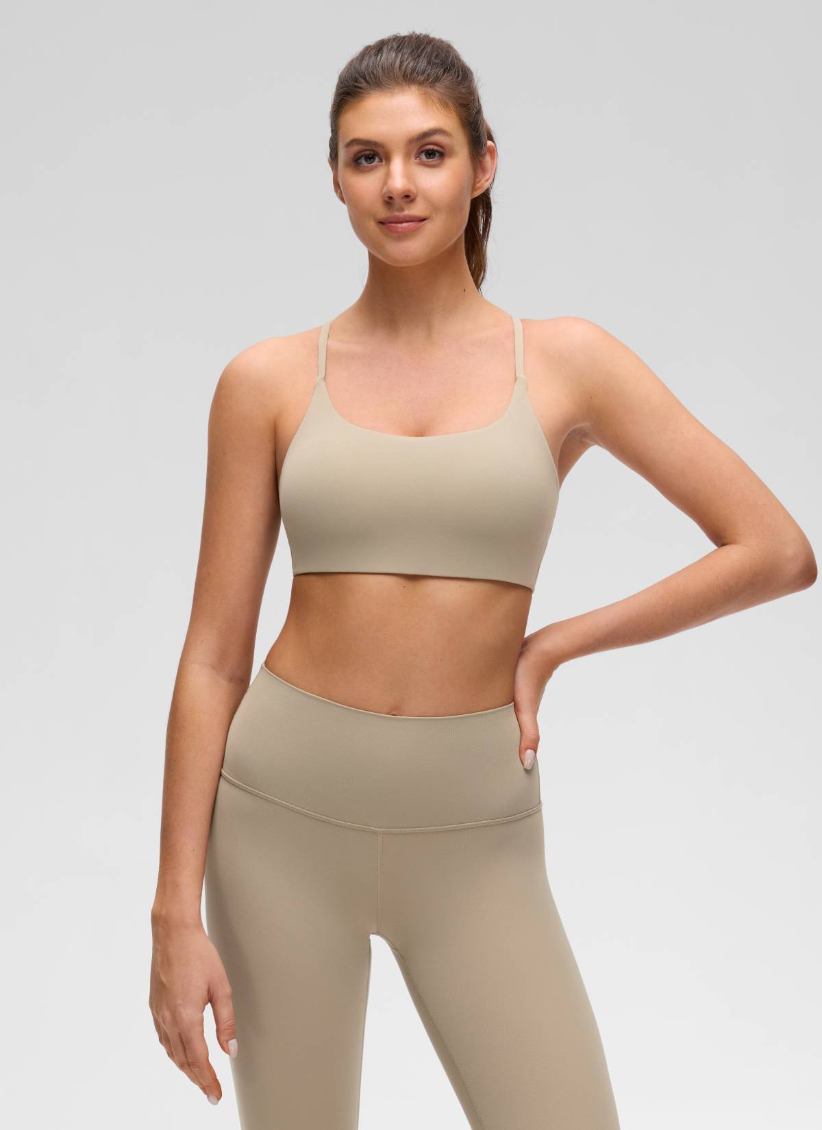 קרופ תומך Butterluxe Twist Cross Back - Oak