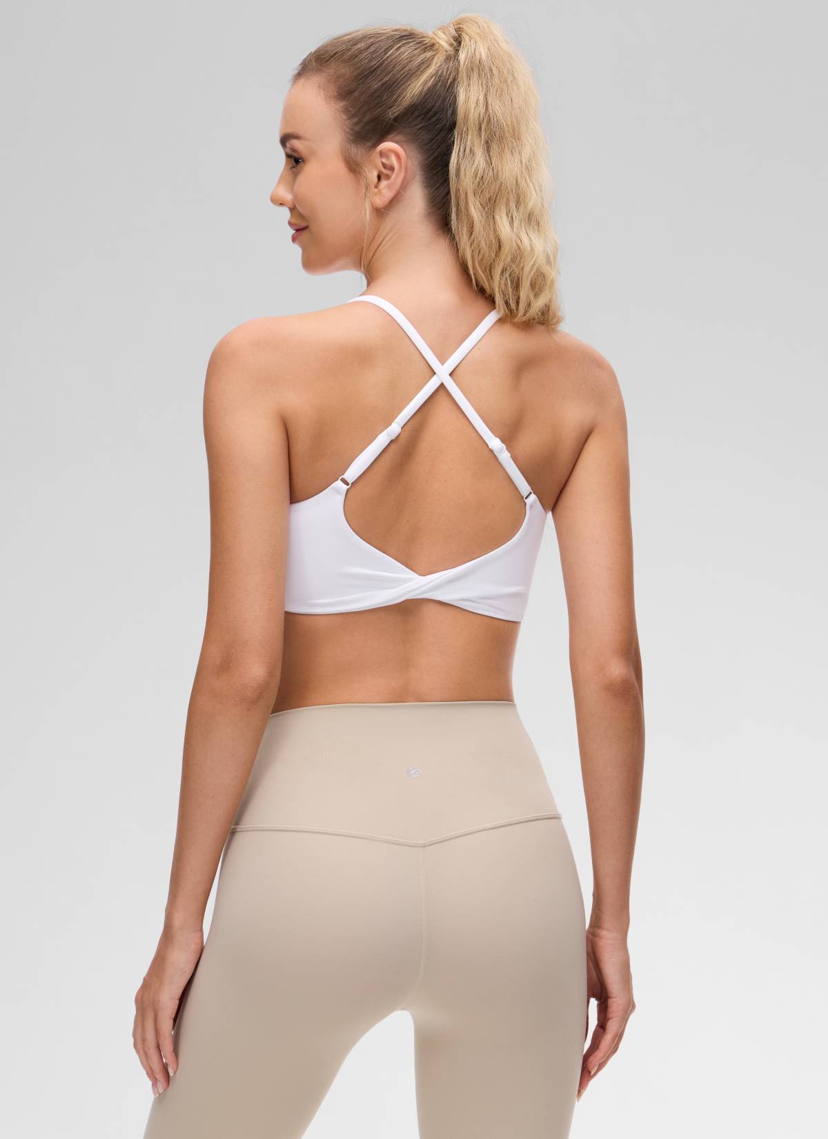 קרופ תומך Butterluxe Twist Cross Back - לבן