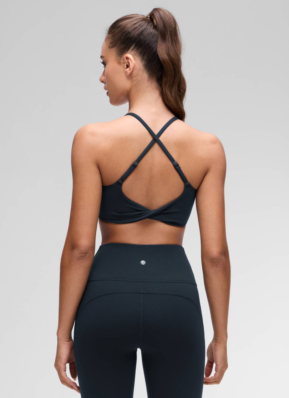 קרופ תומך Butterluxe Twist Cross Back - כחול נייבי