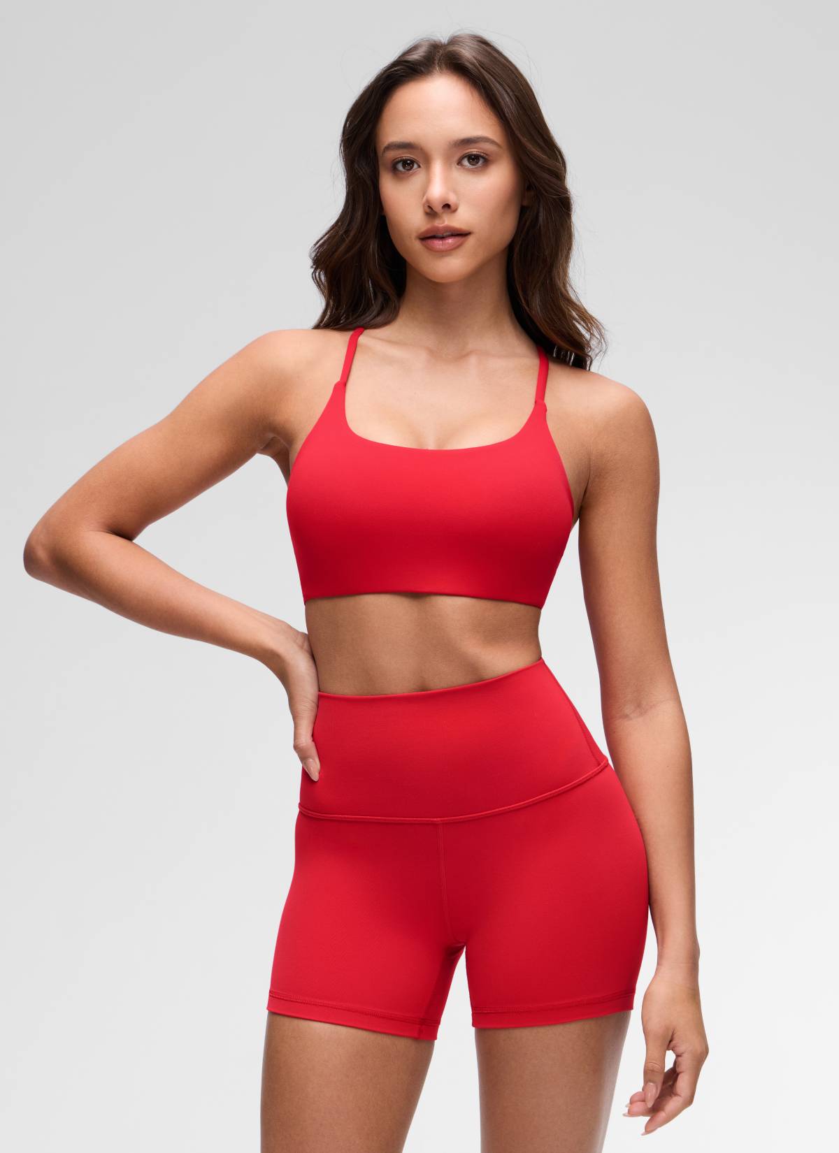 קרופ תומך Butterluxe Twist Cross Back - Aurora Red