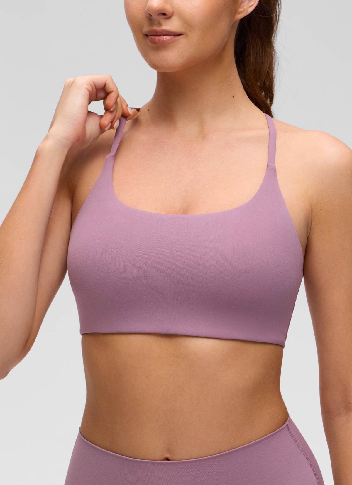 קרופ תומך Butterluxe Twist Cross Back - Light Lavender