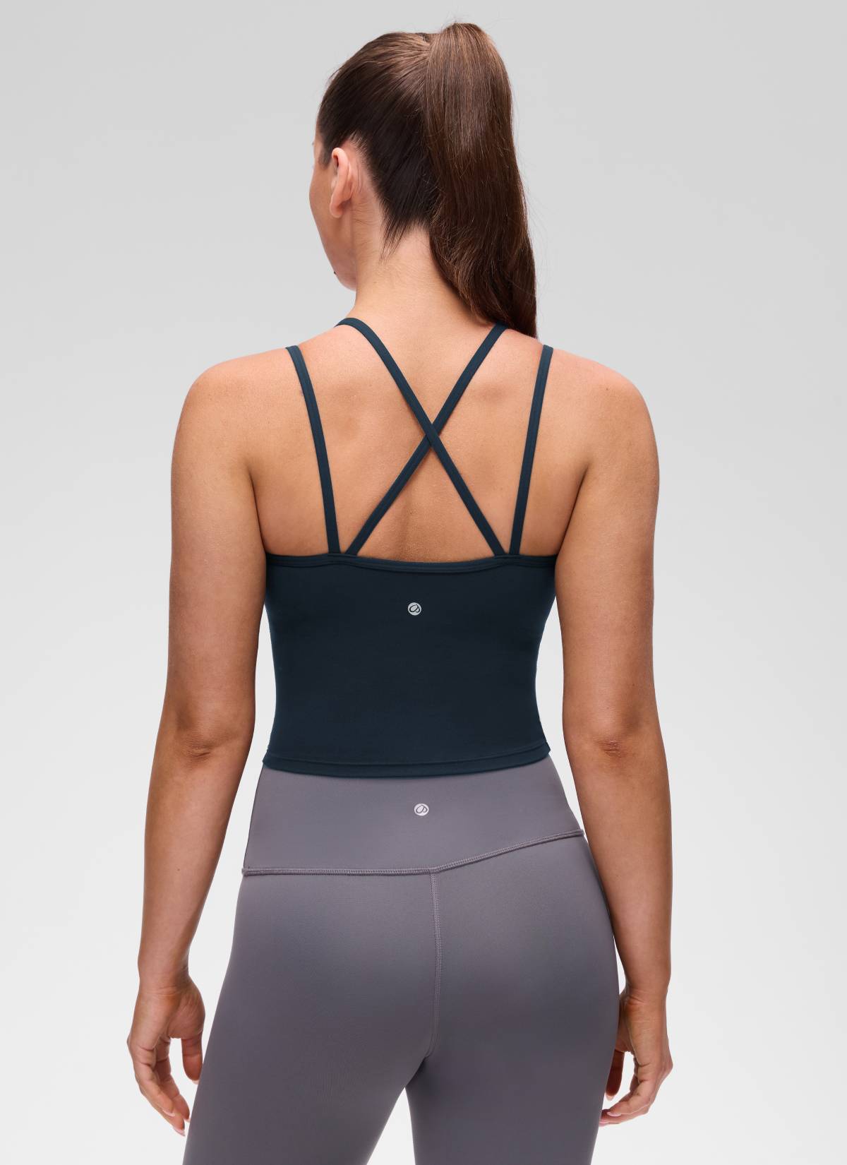 גופייה עם חזייה פנימית Butterluxe V X Back - כחול נייבי
