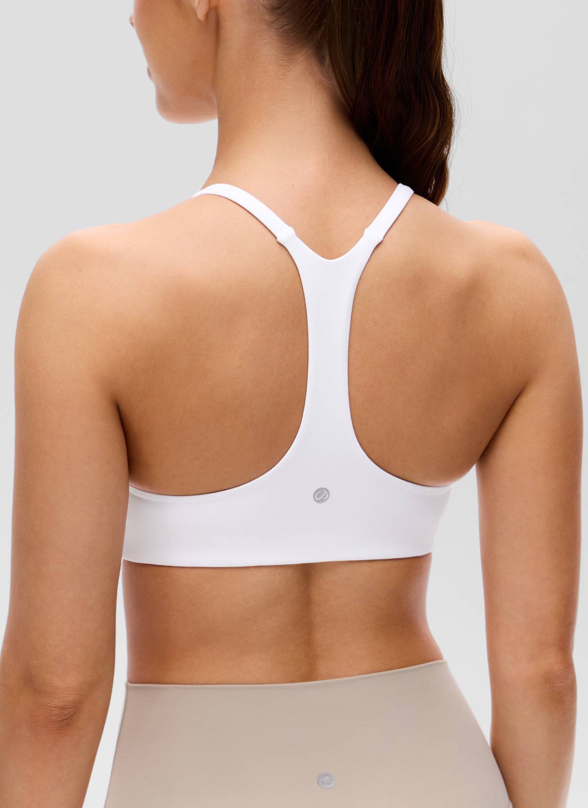חזיית ספורט Butterluxe Thin Straps Racerback Sports - לבן