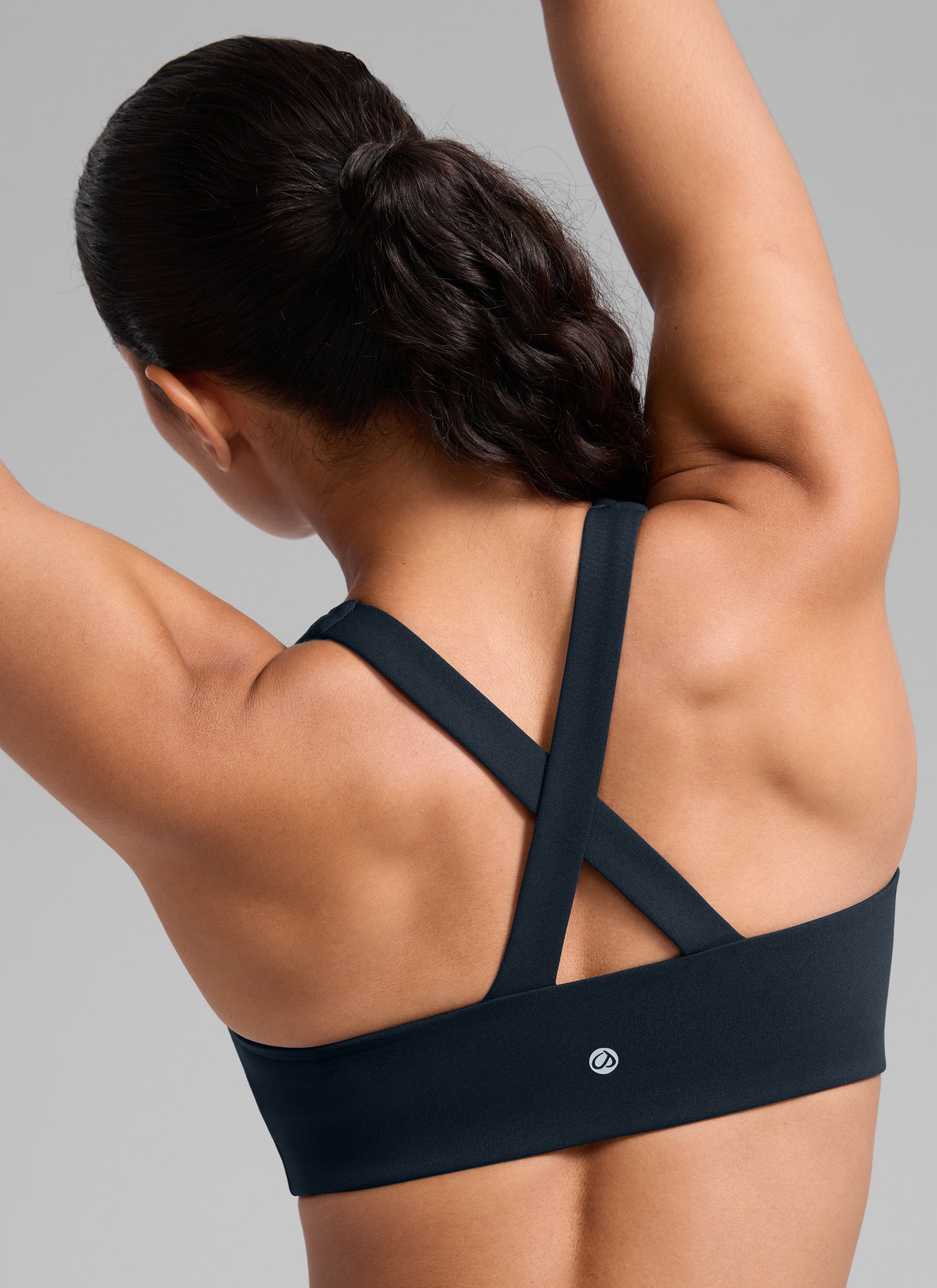 חזיית ספורט תומכת SculptAir Criss Cross Back - כחול נייבי