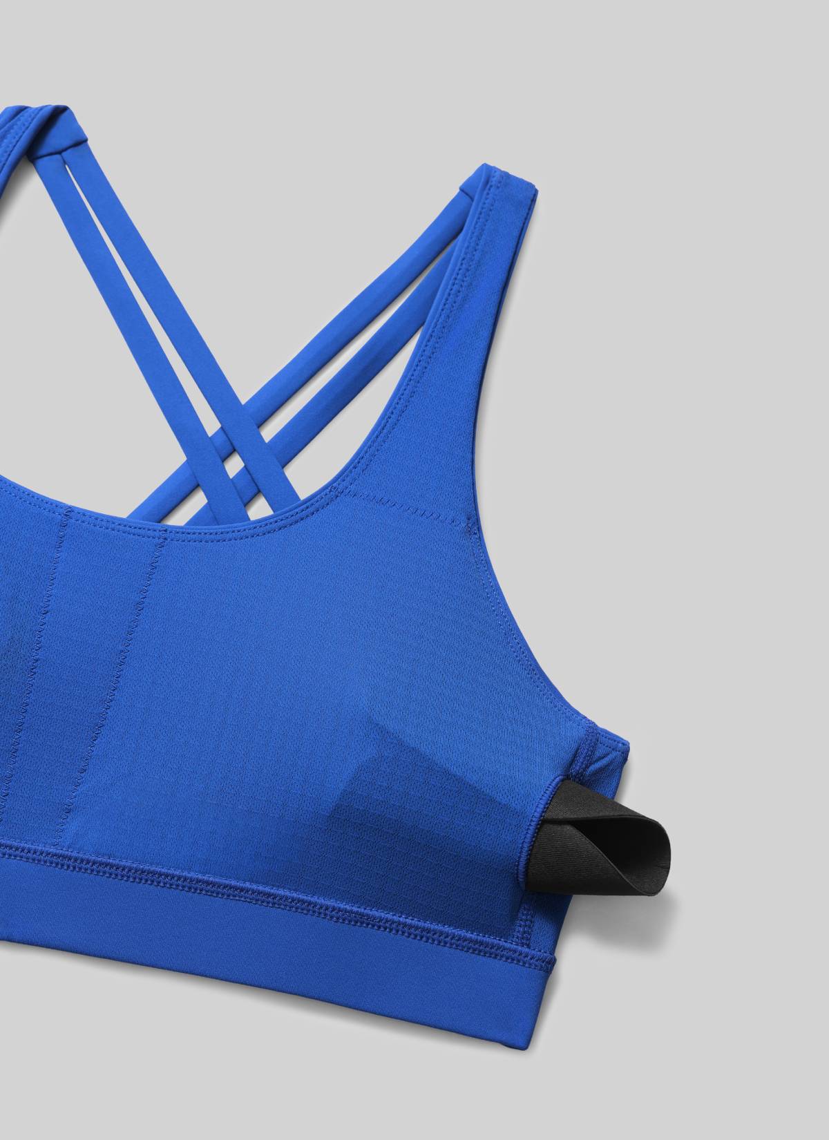 Nakedfeel חזיית ספורט תומכת Criss Cross - Waves Blue
