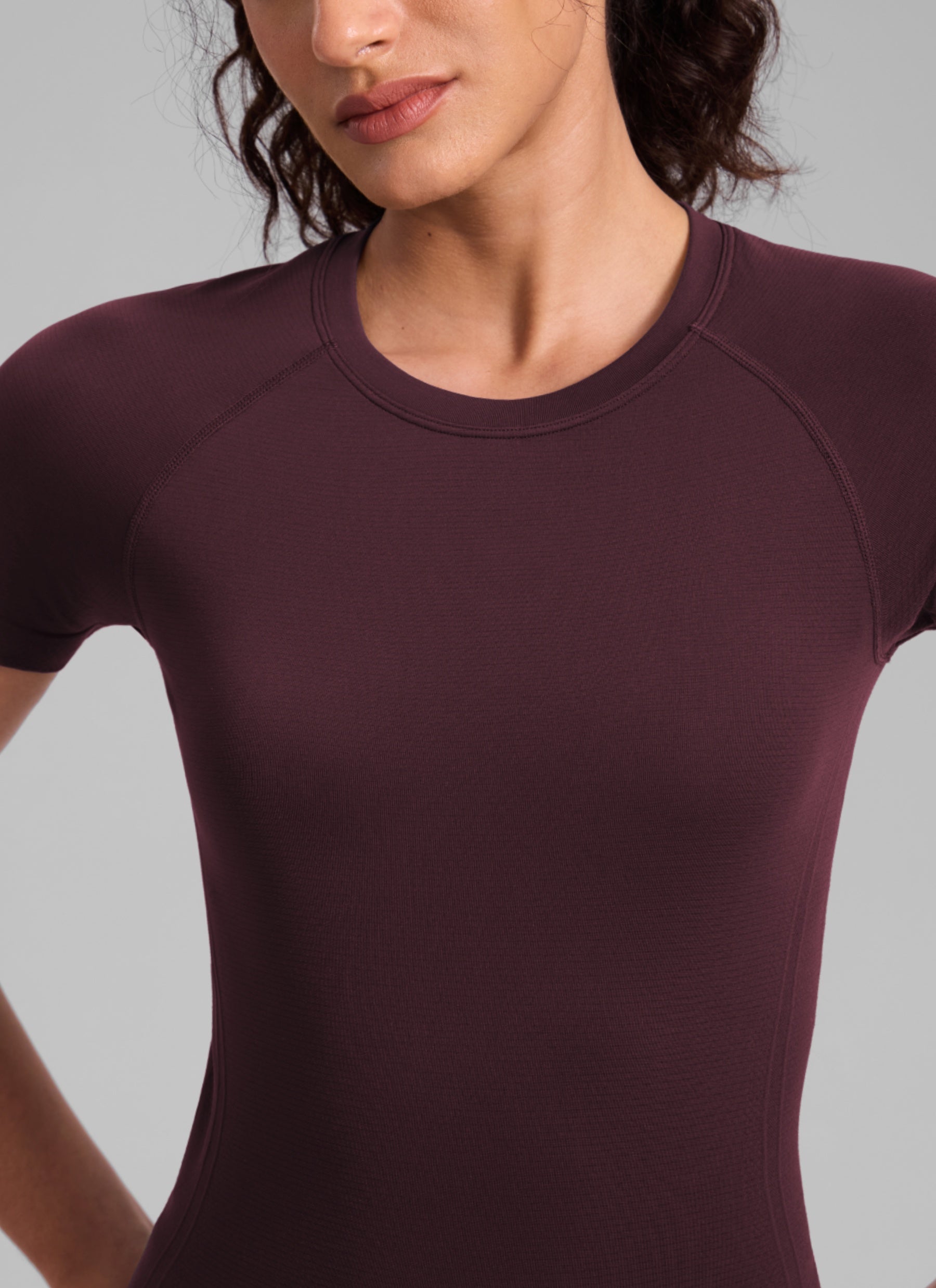 חולצה קצרה Seamless - Ripe Plum
