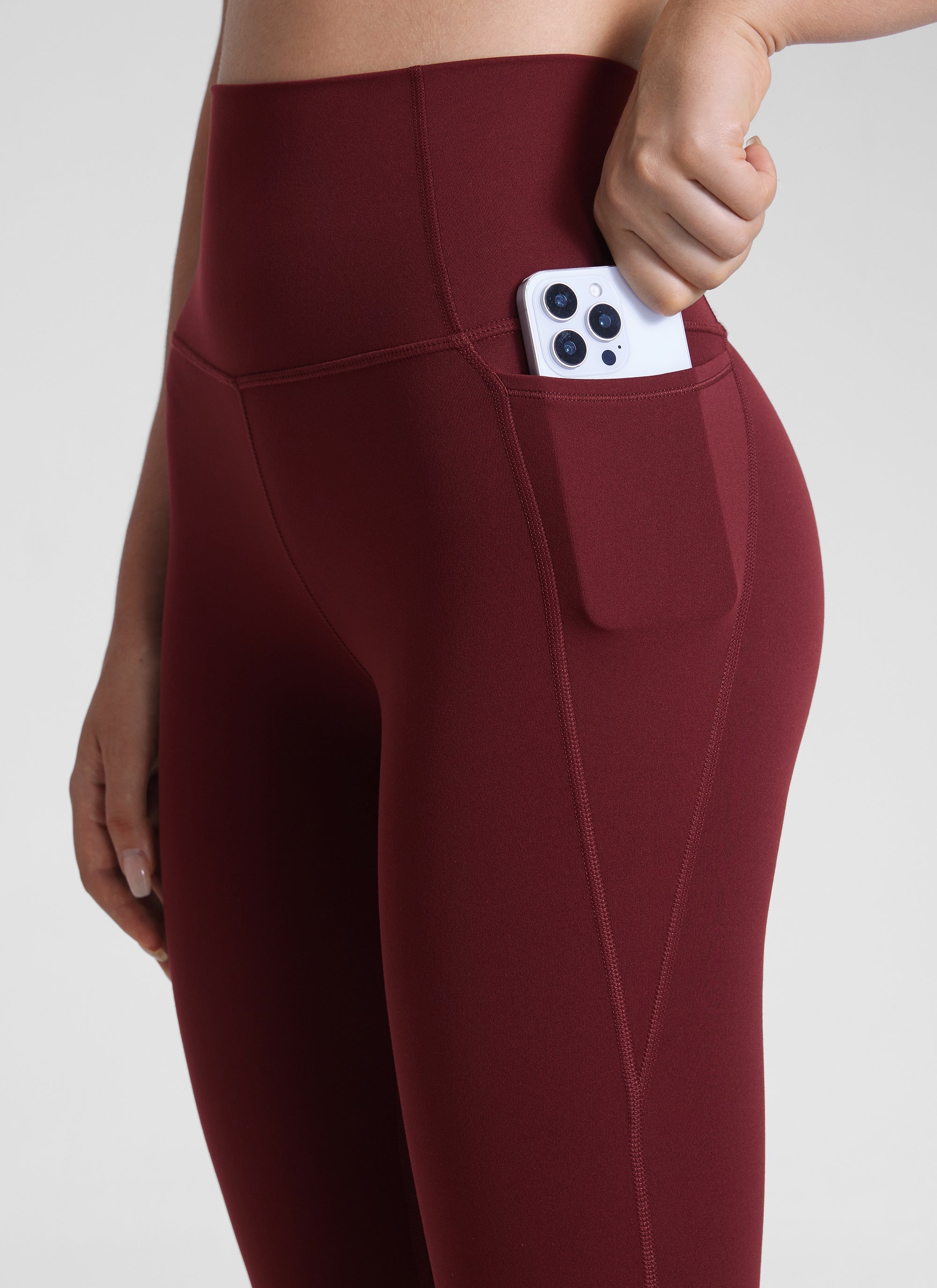 טייץ Butterluxe עם כיסים 25" - Red Merlot