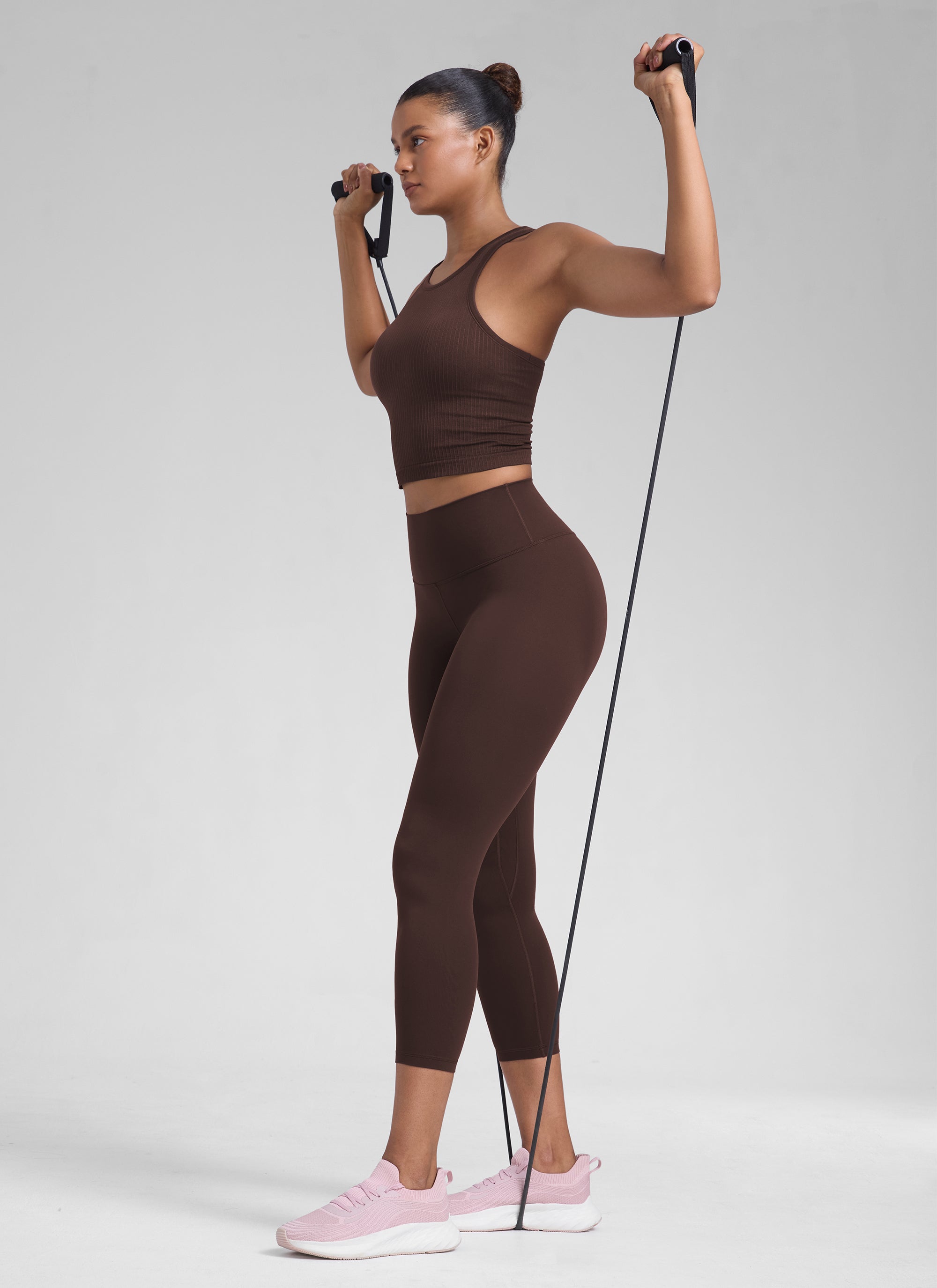 טייץ 7/8 23″ Butterlift Workout - Hot Fudge Brown