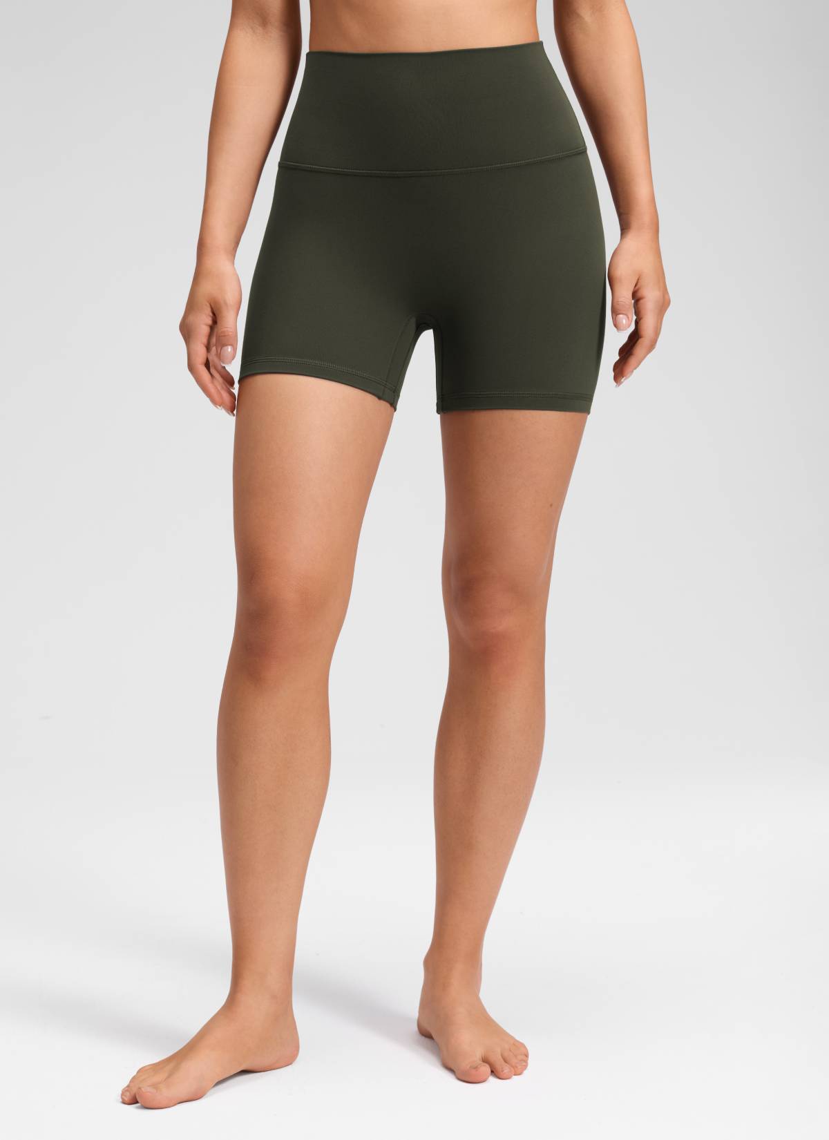 טייץ קצר Butterluxe 4" No Front Seam - ירוק זית