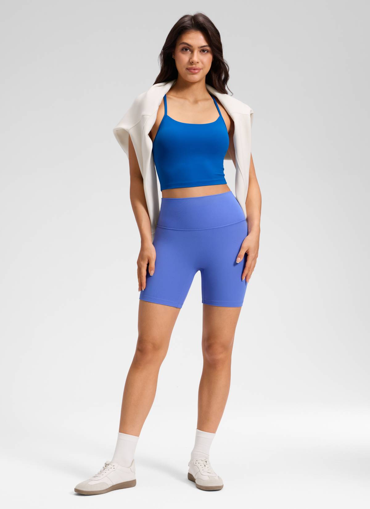 טייץ קצר Butterluxe 6" No Front Seam - Baja Blue