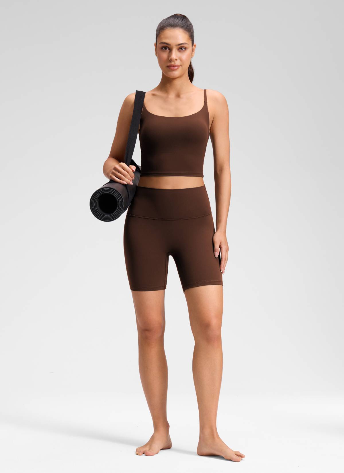 טייץ קצר Butterluxe 6" No Front Seam - Lava Brown