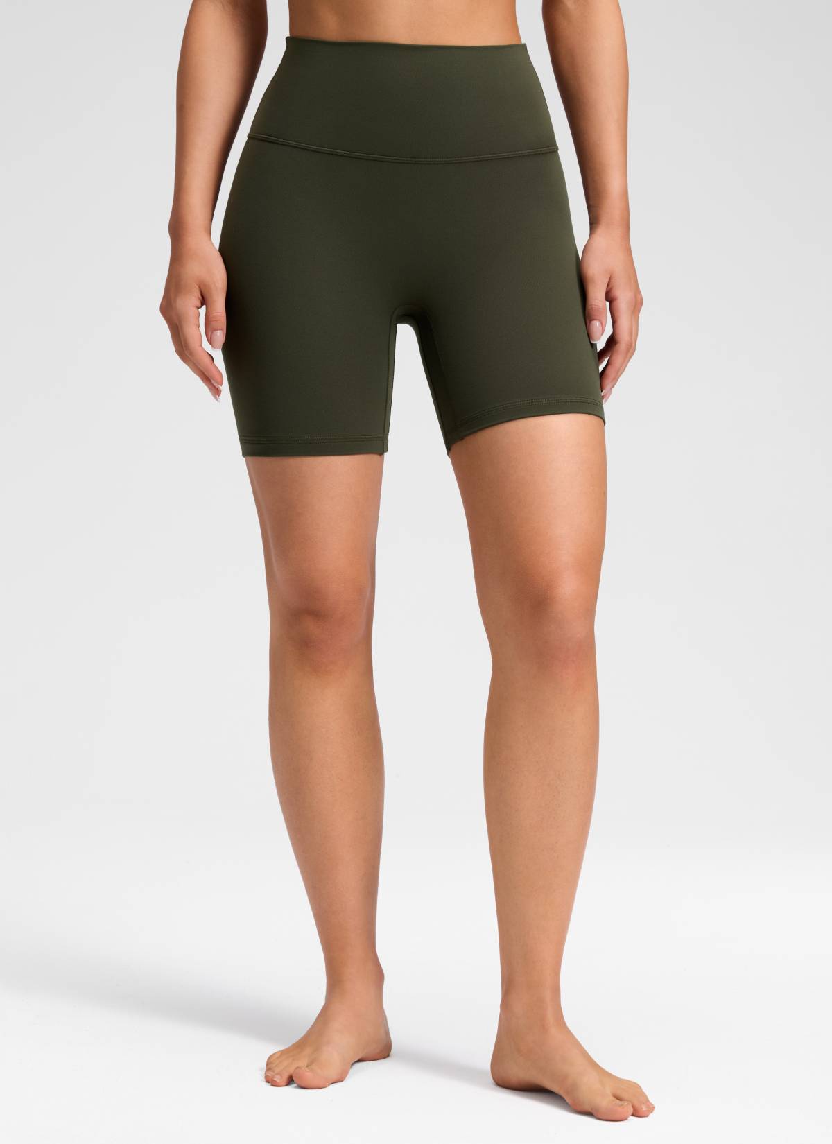 טייץ קצר Butterluxe 6" No Front Seam - ירוק זית