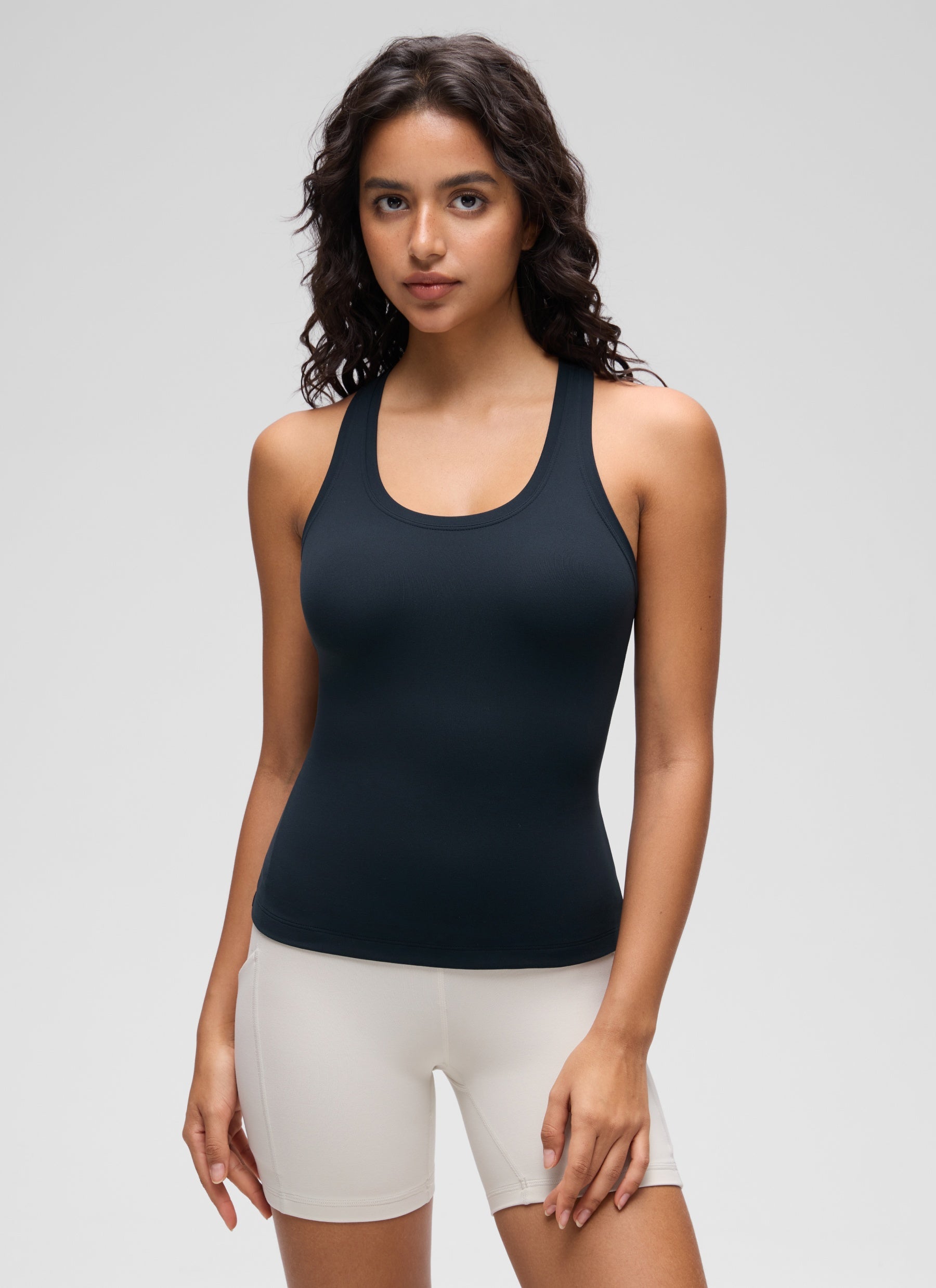 גופיית אימון Butterluxe Crewneck Racerback - כחול נייבי
