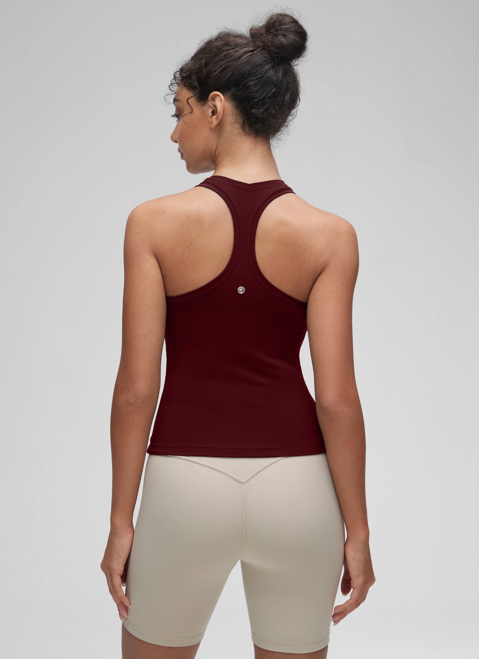 גופיית אימון Butterluxe Crewneck Racerback - Red Merlot