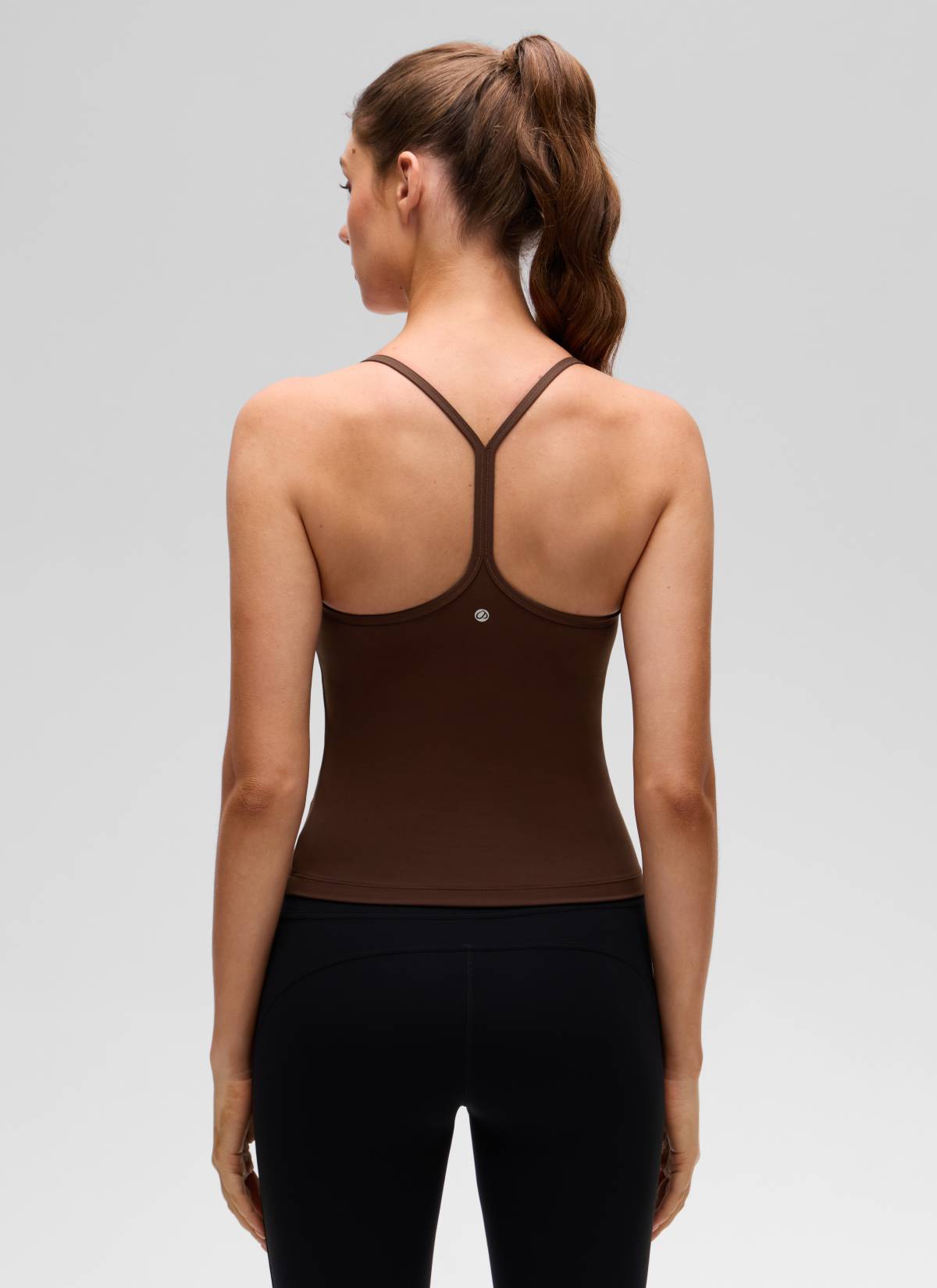 גופייה עם חזייה פנימית תומכת Butterluxe Y-back אורך מותן - Lava Brown