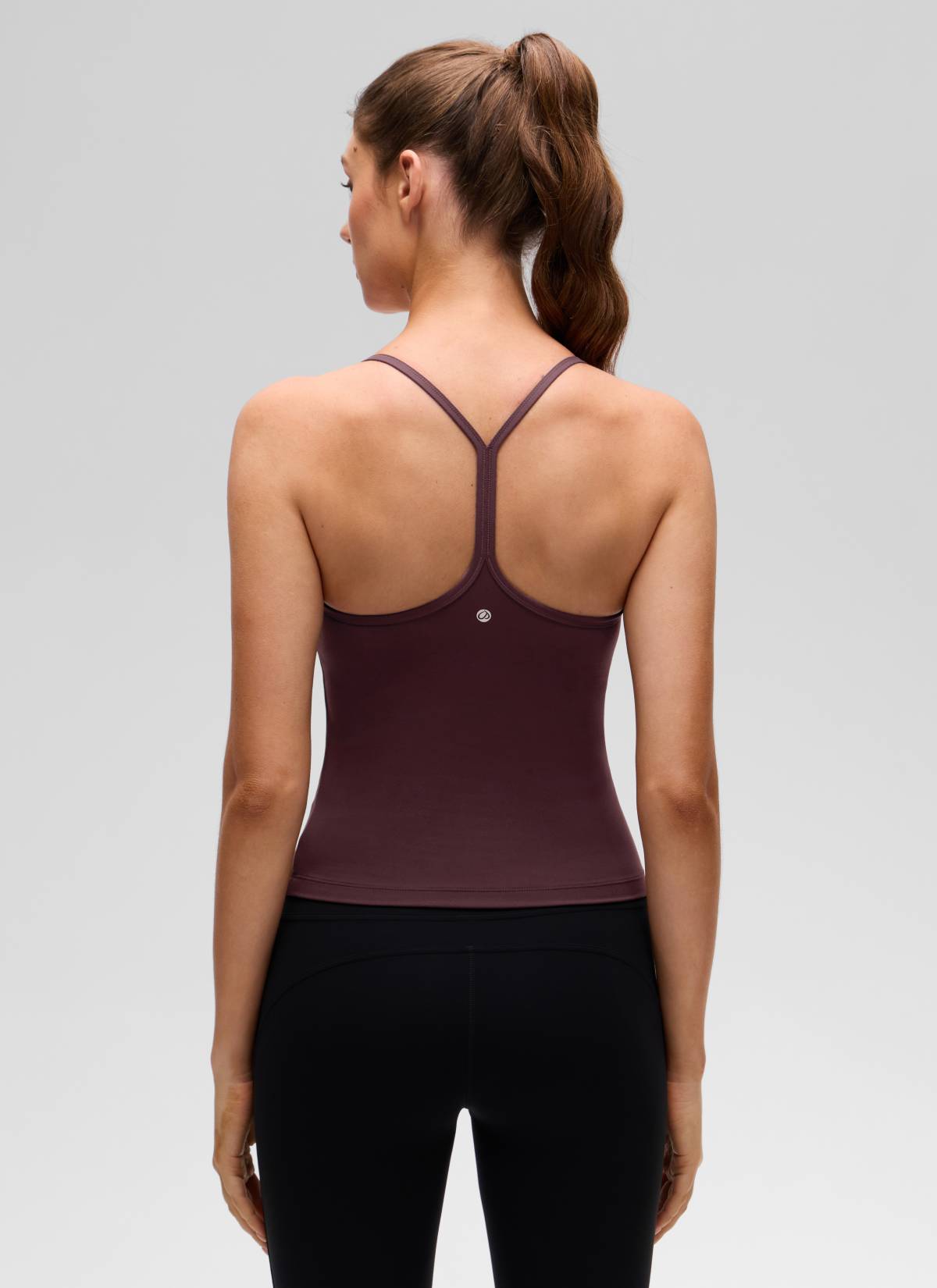 גופייה עם חזייה פנימית תומכת Butterluxe Y-back אורך מותן - Ripe Plum