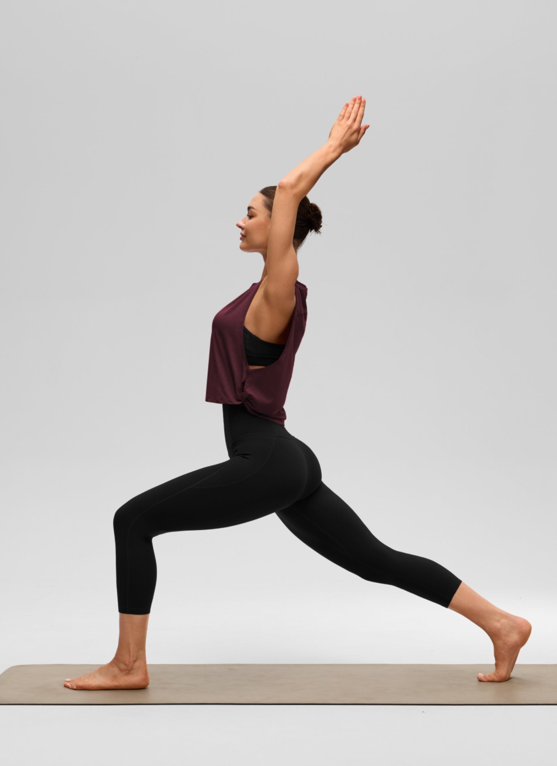 גופיית אימון Pima Twist - Dark Red 2