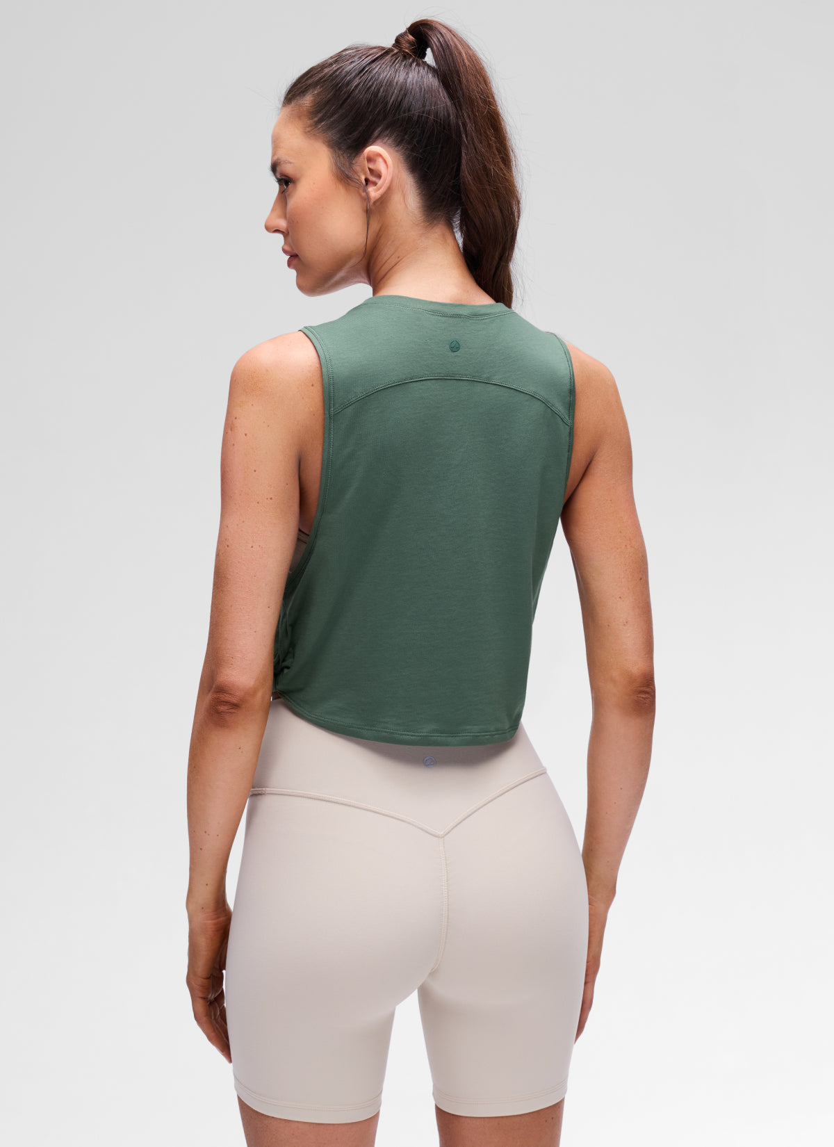 גופיית אימון Pima Twist - Graphite Green