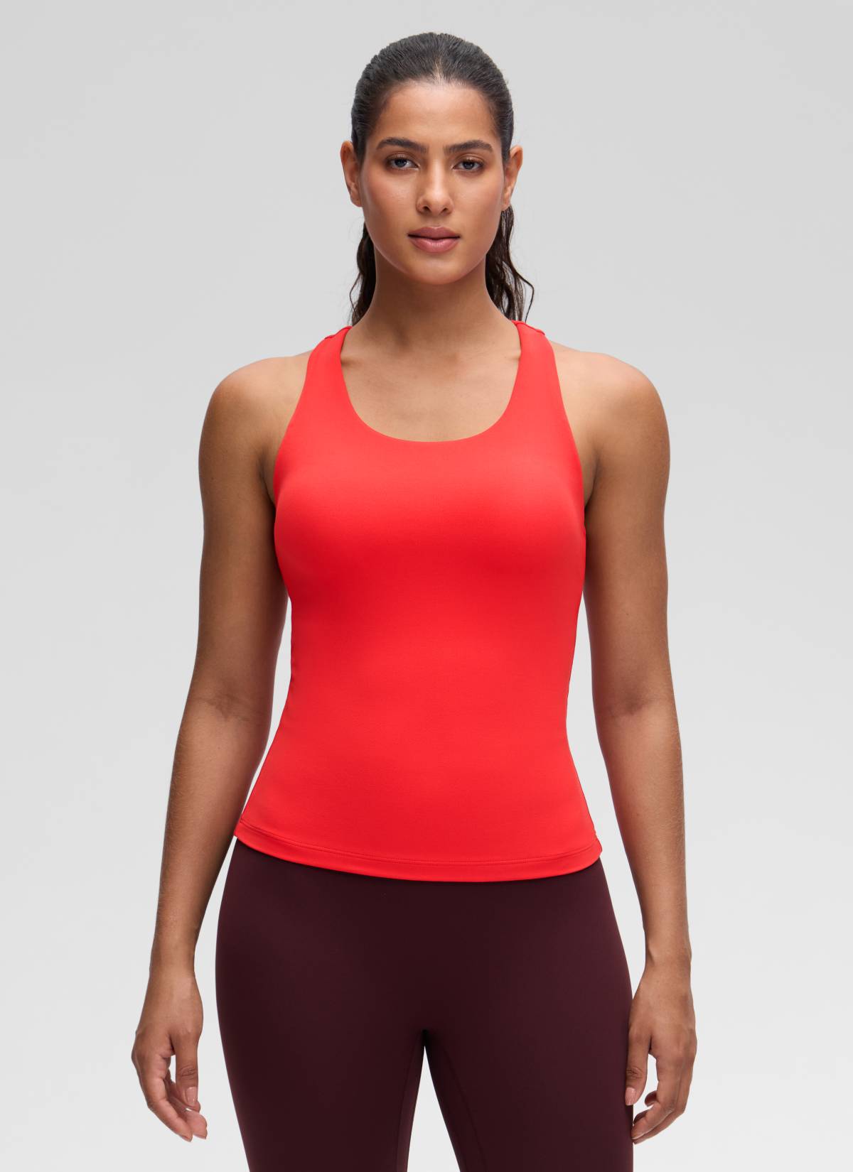 גופייה עם חזייה פנימית Butterluxe Racerback - Deep Red