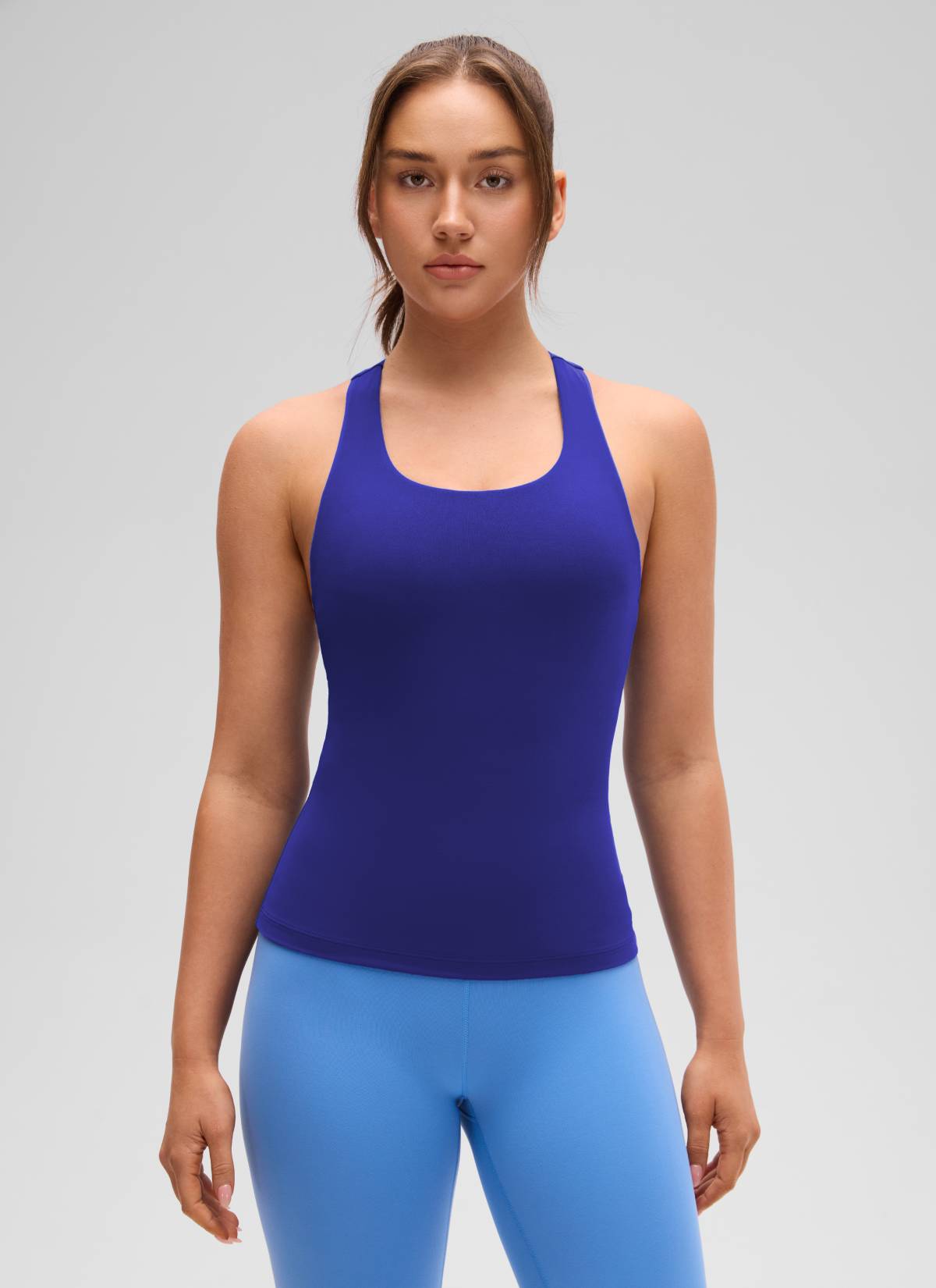 גופייה עם חזייה פנימית Butterluxe Racerback - Larkspur Blue