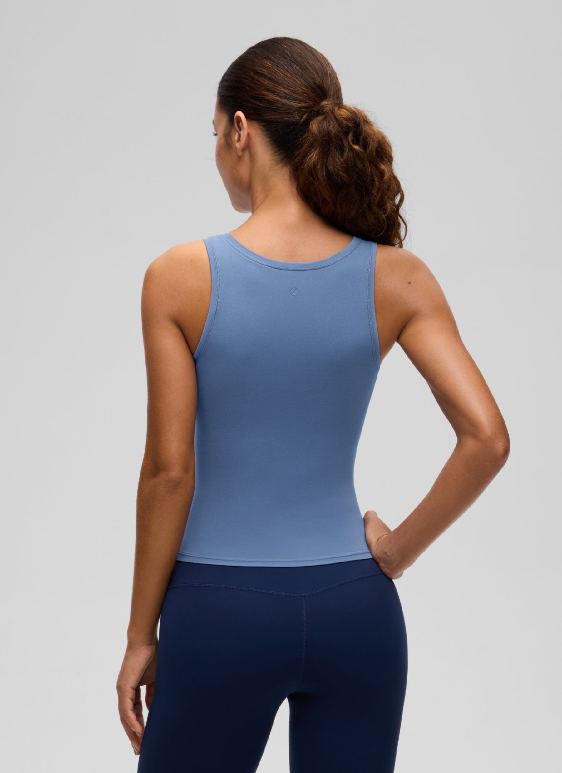 גופייה Softembrace U Neck בטנה כפולה - Oasis Blue